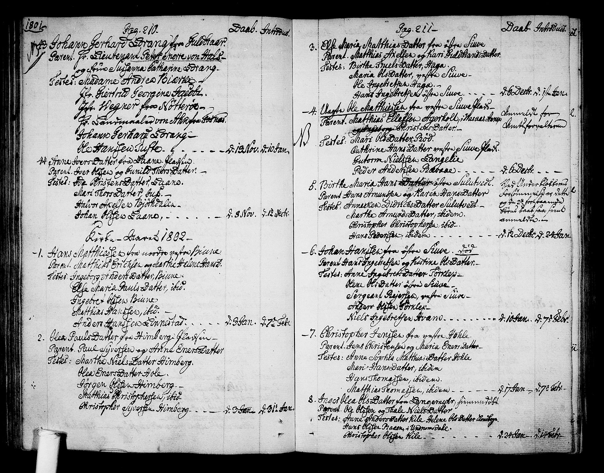 Ramnes kirkebøker, SAKO/A-314/F/Fa/L0003: Parish register (official) no. I 3, 1790-1813, p. 210-211