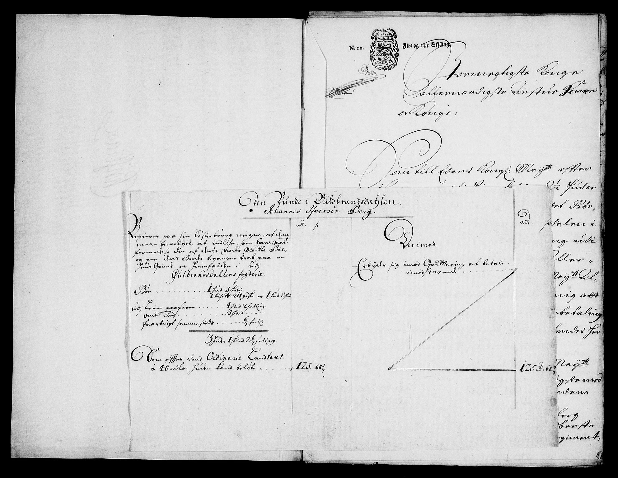 Rentekammeret inntil 1814, Realistisk ordnet avdeling, AV/RA-EA-4070/On/L0013: [Jj 14]: Forskjellige dokumenter om krongodset i Norge, 1672-1722, p. 245