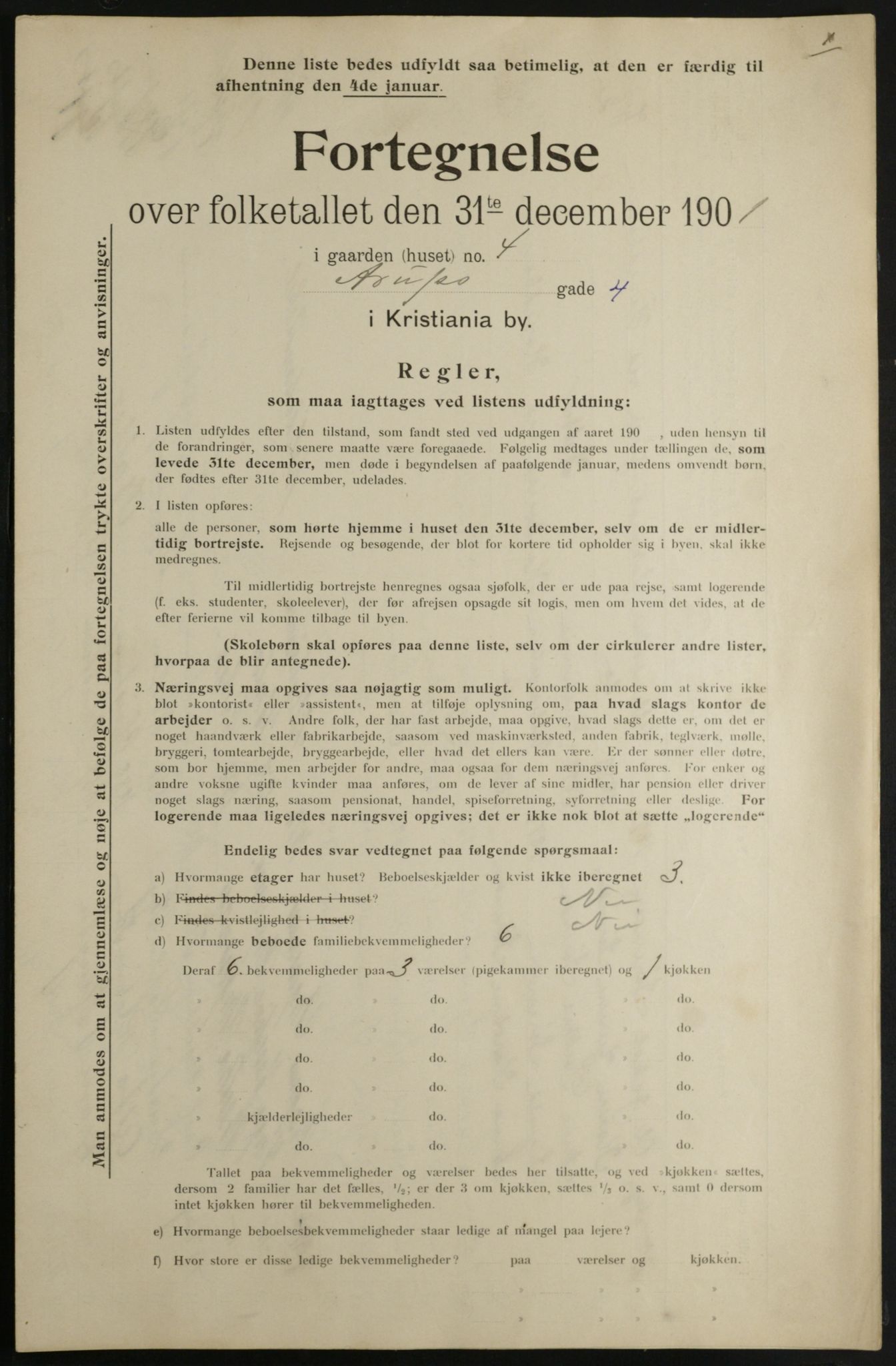 OBA, Municipal Census 1901 for Kristiania, 1901, p. 428