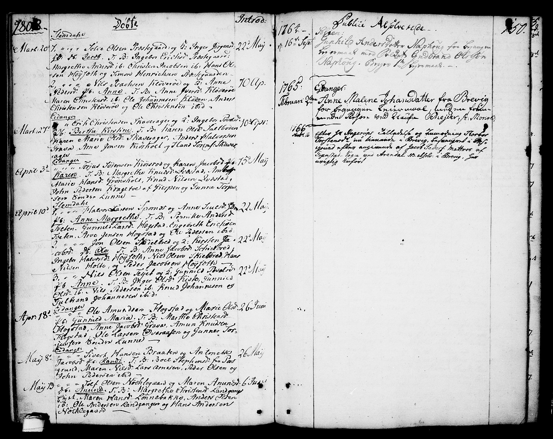 Eidanger kirkebøker, AV/SAKO-A-261/F/Fa/L0006: Parish register (official) no. 6, 1764-1814, p. 150