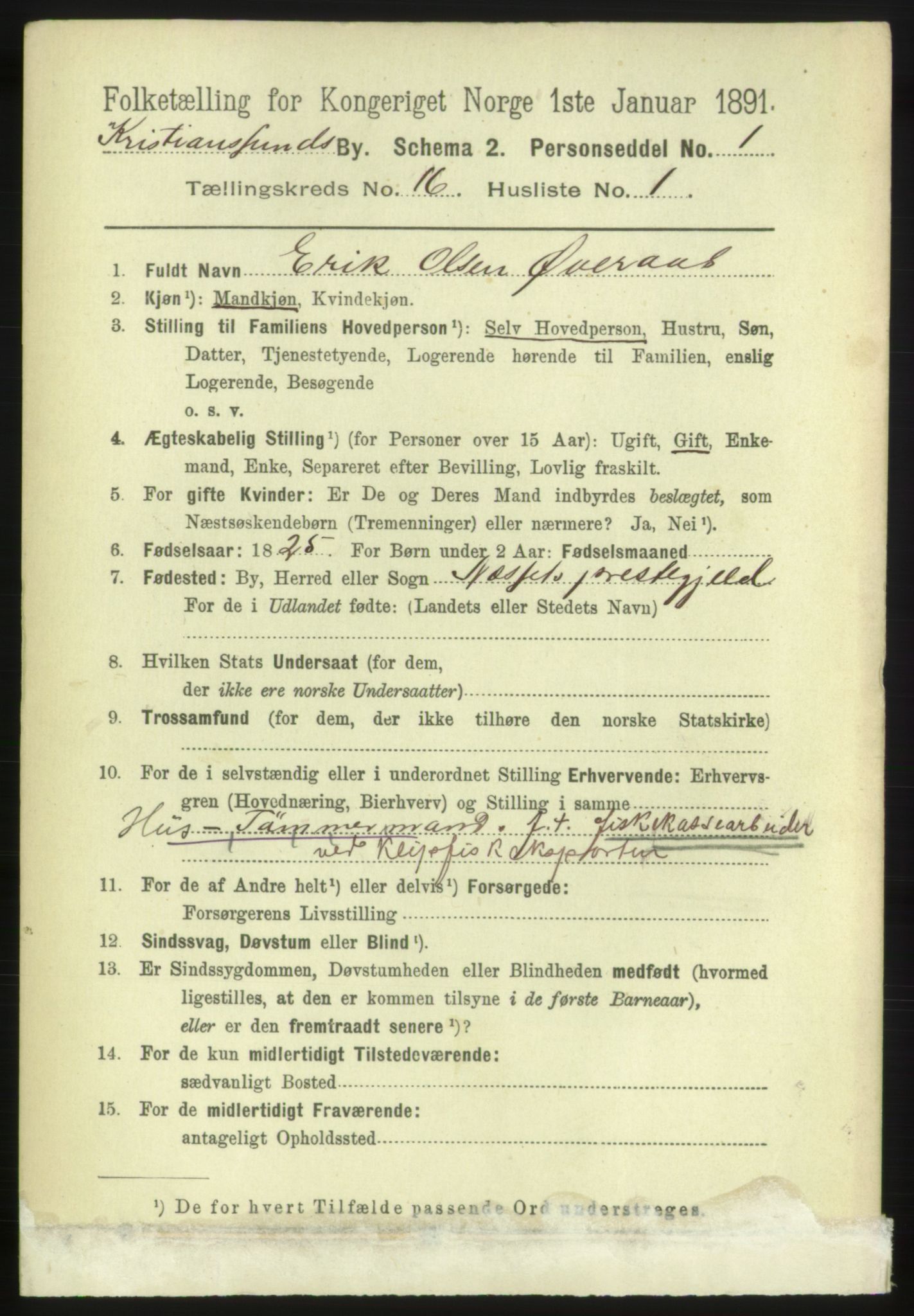 RA, 1891 census for 1503 Kristiansund, 1891, p. 11128