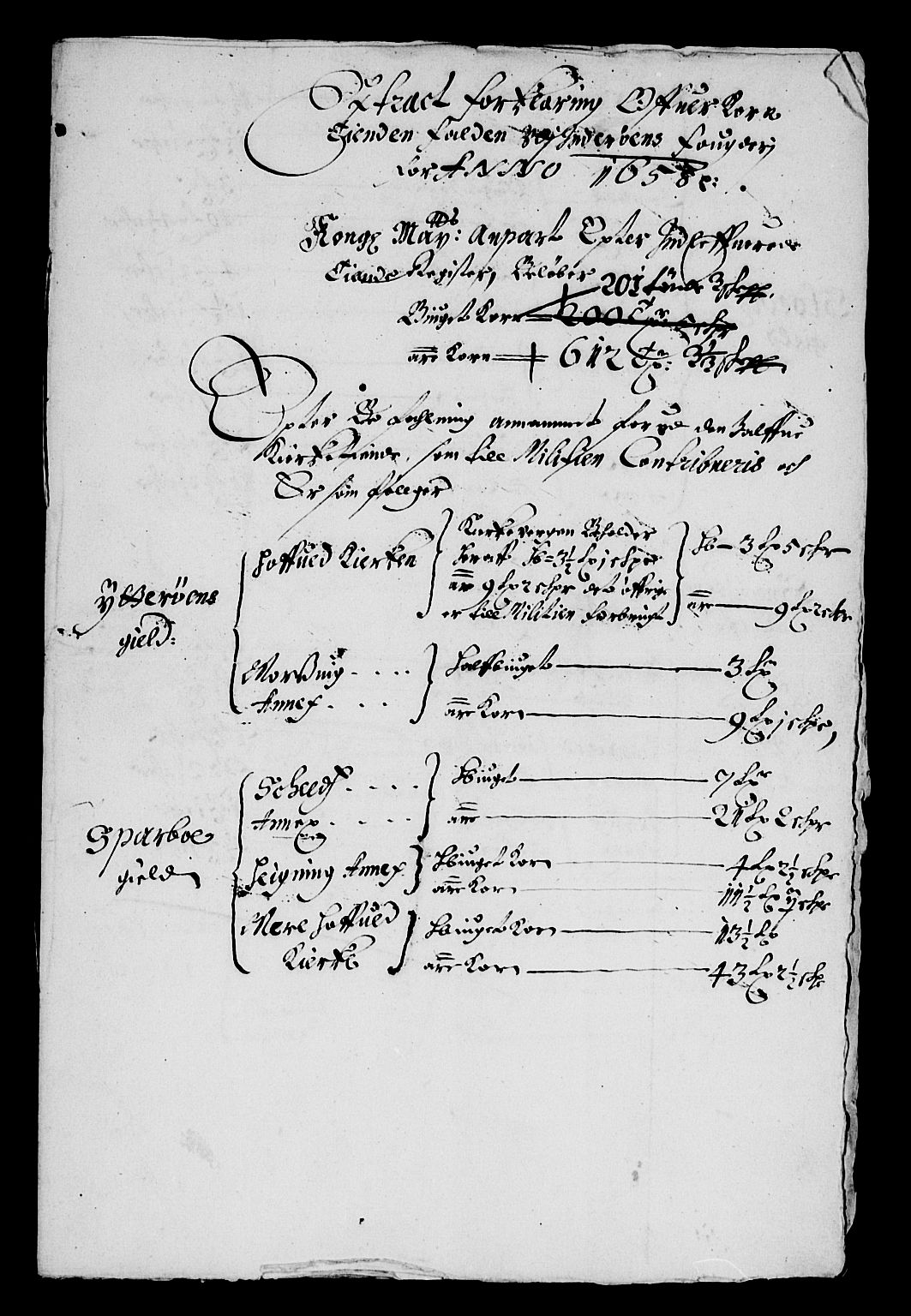 Rentekammeret inntil 1814, Reviderte regnskaper, Lensregnskaper, RA/EA-5023/R/Rb/Rbw/L0137: Trondheim len, 1658-1659