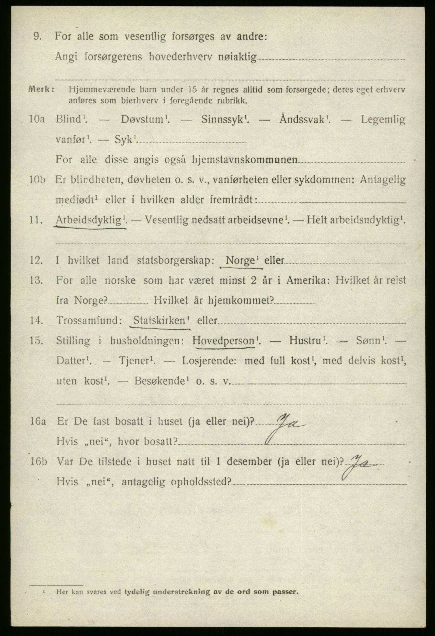 SAB, 1920 census for Stryn, 1920, p. 5187