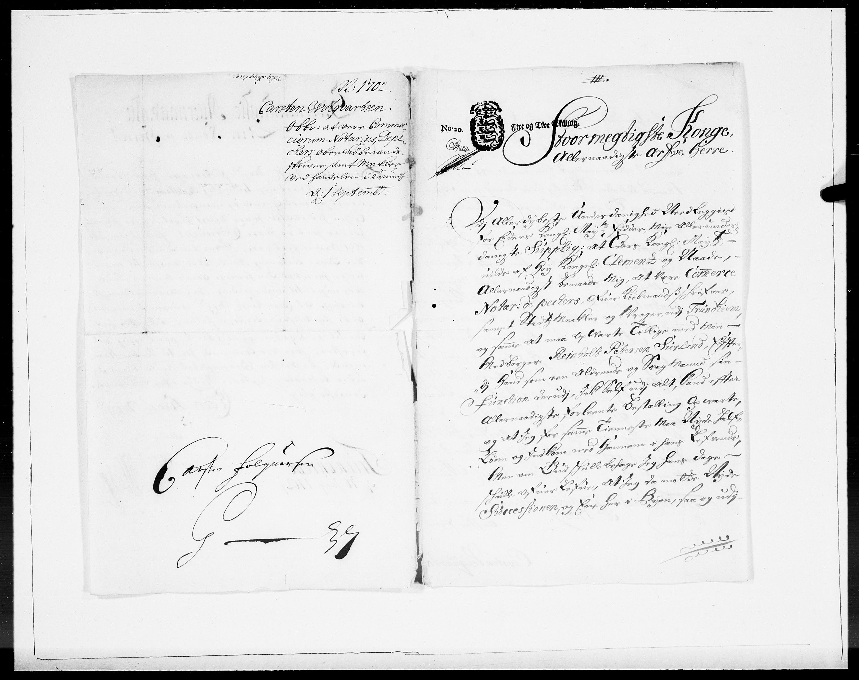 Danske Kanselli 1572-1799, RA/EA-3023/F/Fc/Fcc/Fcca/L0053: Norske innlegg 1572-1799, 1702, p. 161