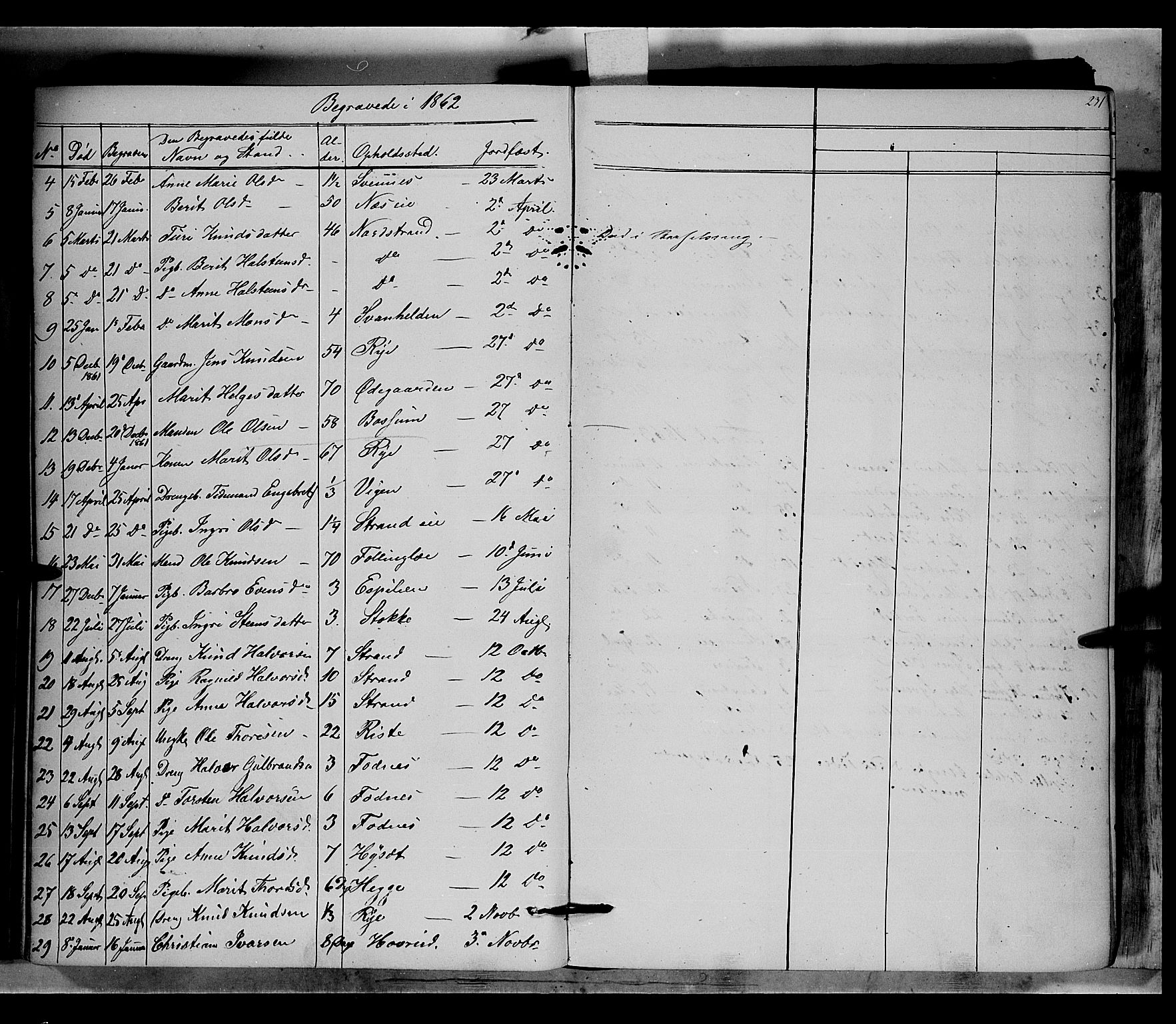 Nord-Aurdal prestekontor, SAH/PREST-132/H/Ha/Haa/L0005: Parish register (official) no. 5, 1842-1863, p. 231