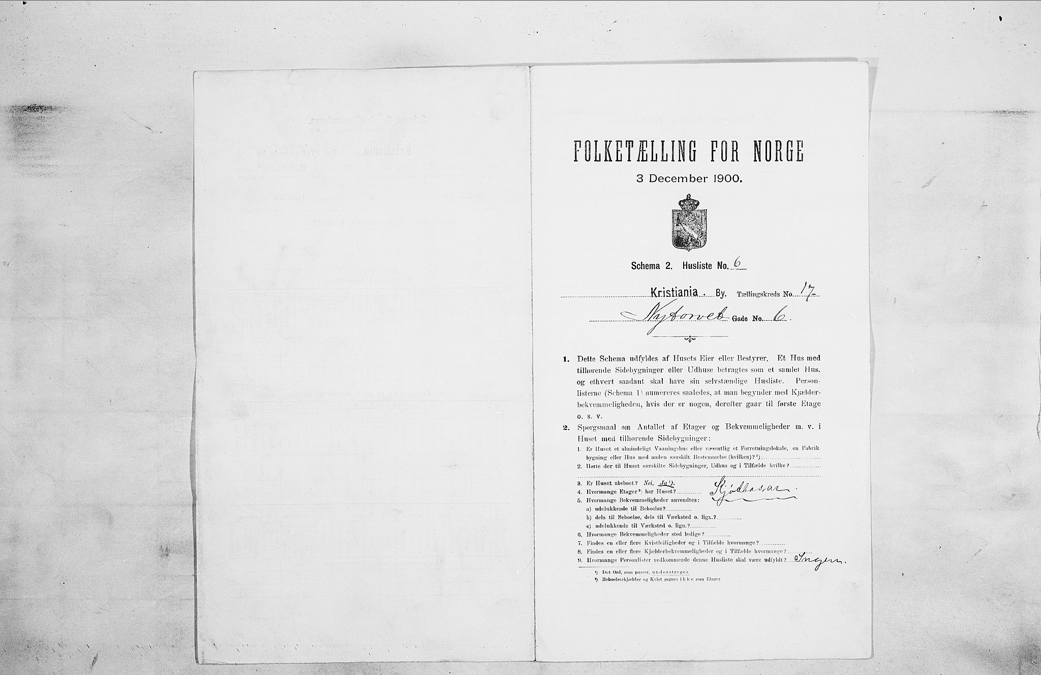 SAO, 1900 census for Kristiania, 1900, p. 67110