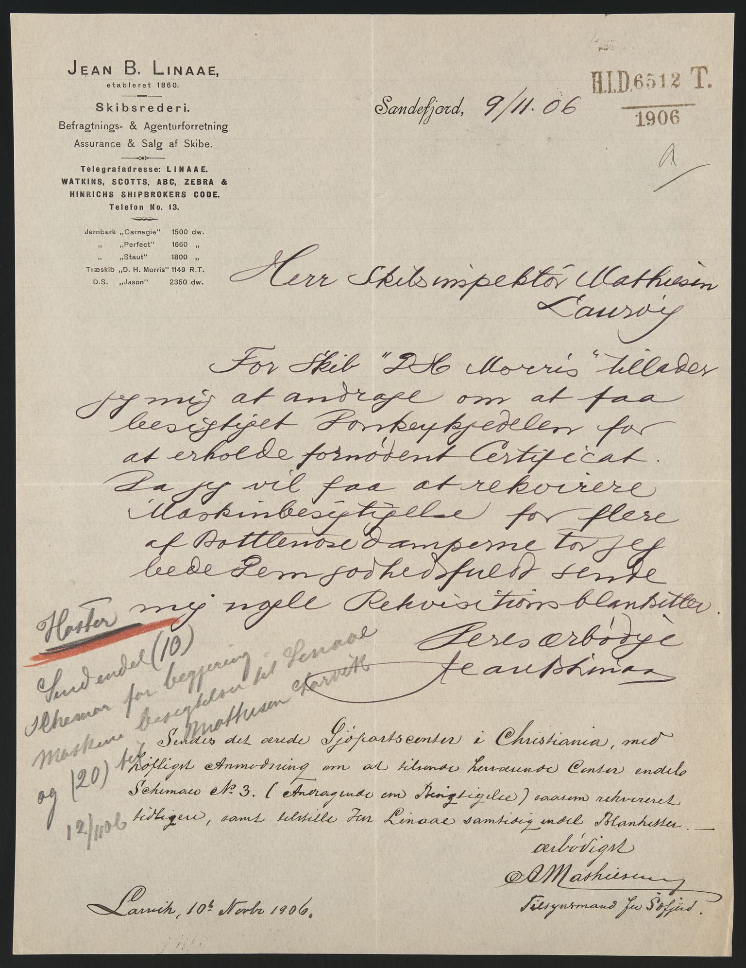 Sjøfartsdirektoratet med forløpere, skipsmapper slettede skip, AV/RA-S-4998/F/Fa/L0239: --, 1851-1931, p. 463