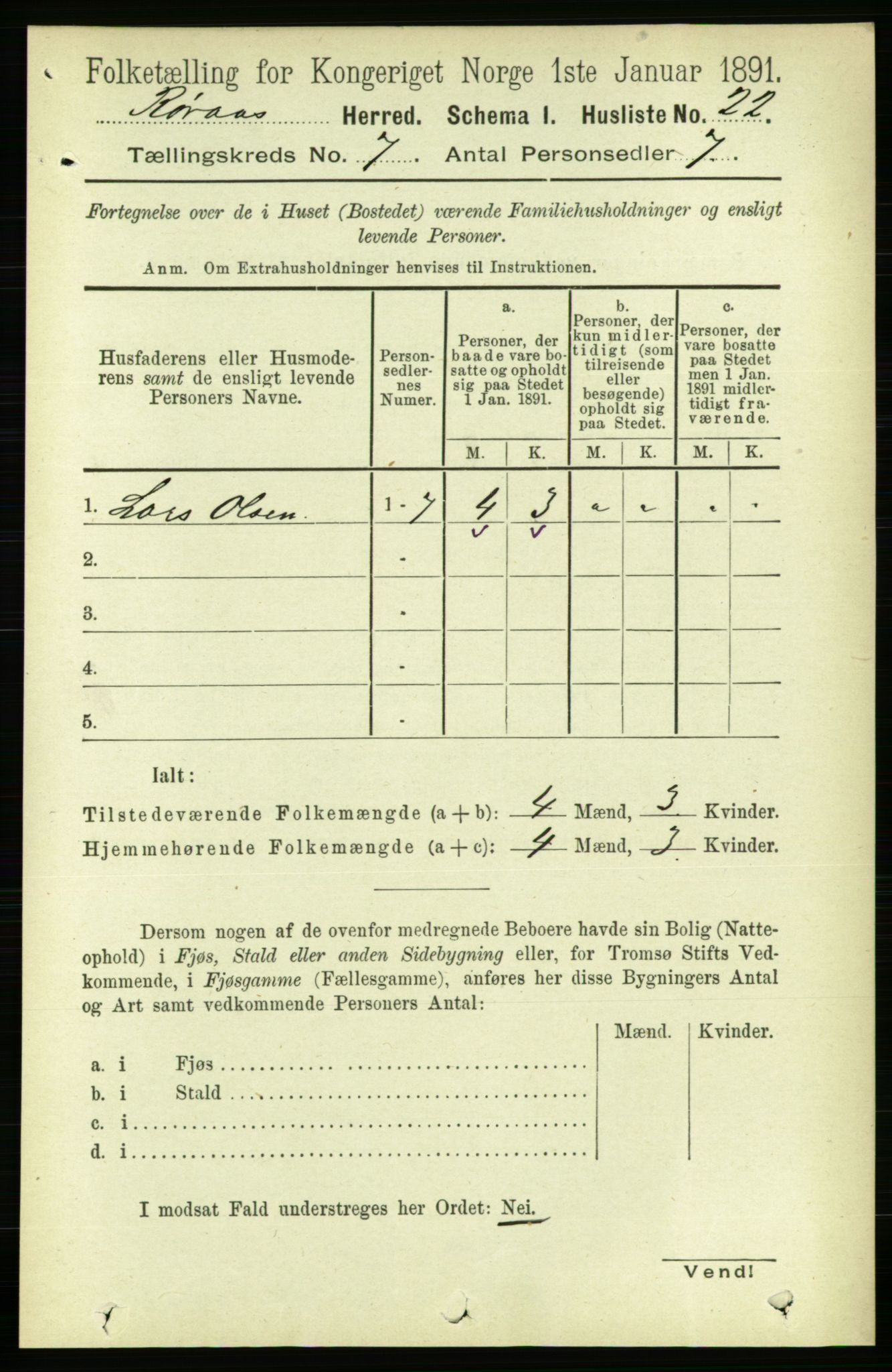 RA, 1891 census for 1640 Røros, 1891, p. 1362