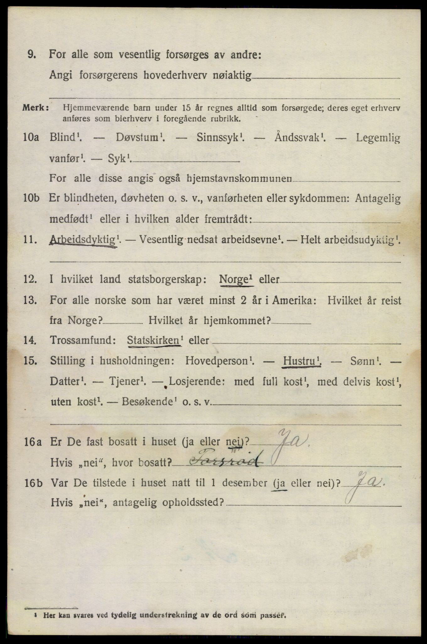 SAKO, 1920 census for Brunlanes, 1920, p. 4504