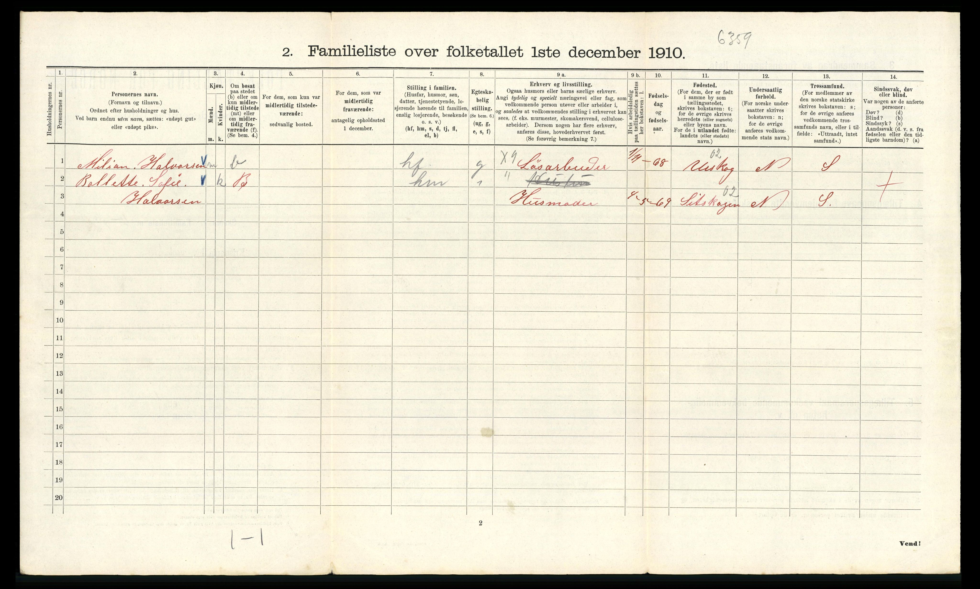 RA, 1910 census for Kristiania, 1910, p. 124376