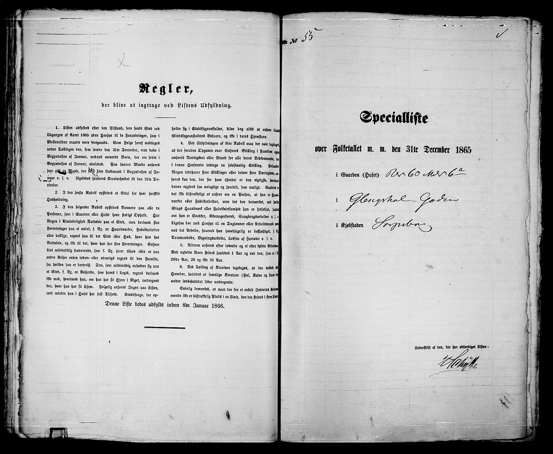 RA, 1865 census for Sarpsborg, 1865, p. 118