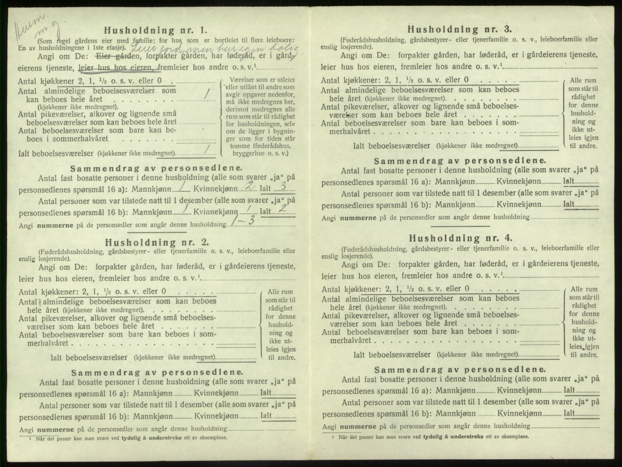 SAB, 1920 census for Naustdal, 1920, p. 589