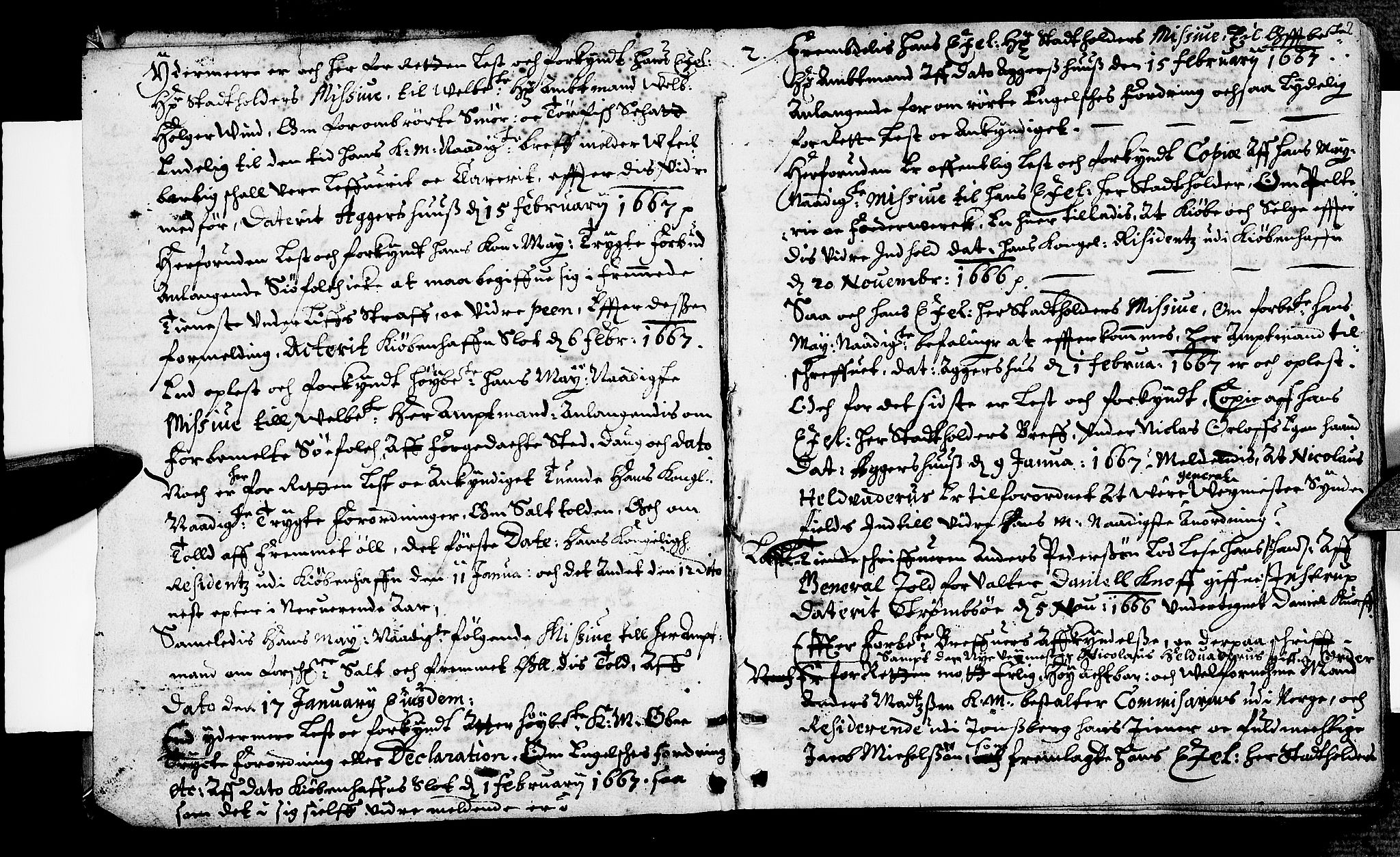 Larvik sorenskriveri, AV/SAKO-A-83/F/Fa/L0001c: Tingbok, 1667-1668, p. 2