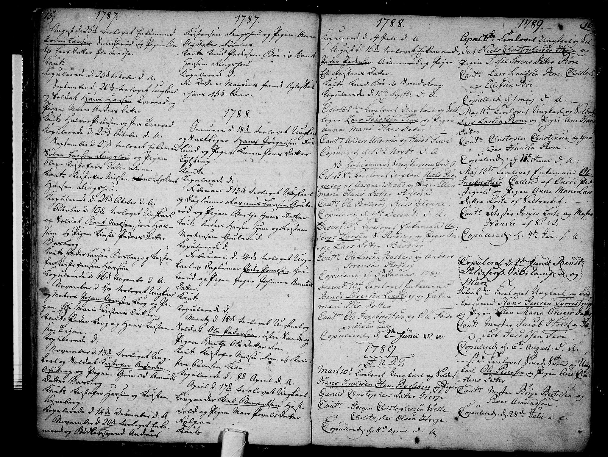 Sem kirkebøker, SAKO/A-5/F/Fb/L0002: Parish register (official) no. II 2, 1764-1792, p. 15-16