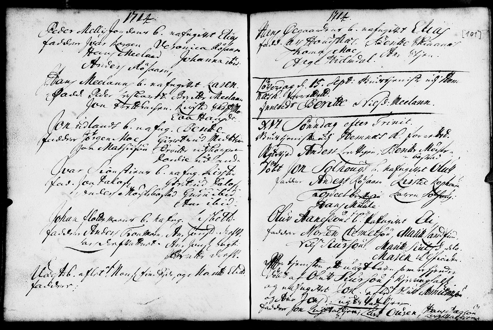 Ministerialprotokoller, klokkerbøker og fødselsregistre - Nordland, AV/SAT-A-1459/825/L0345: Parish register (official) no. 825A01, 1704-1728, p. 101