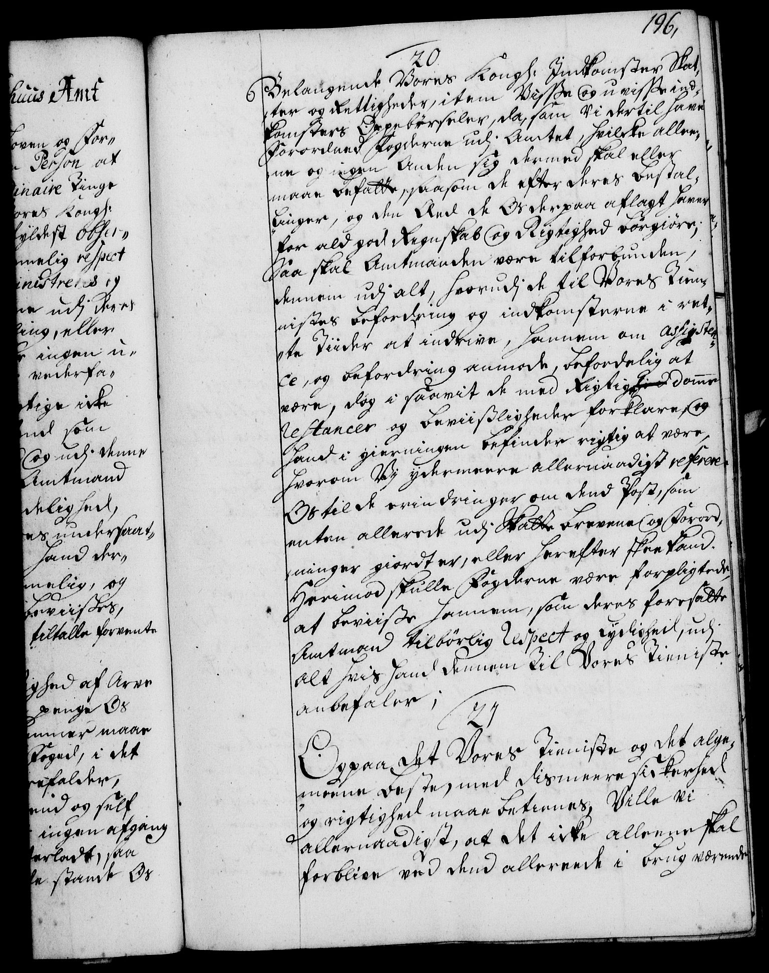 Rentekammeret, Kammerkanselliet, RA/EA-3111/G/Gg/Ggi/L0002: Norsk instruksjonsprotokoll med register (merket RK 53.35), 1729-1751, p. 196