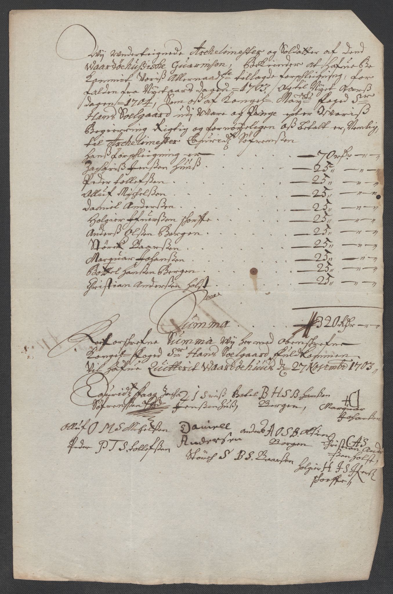 Rentekammeret inntil 1814, Reviderte regnskaper, Fogderegnskap, AV/RA-EA-4092/R69/L4852: Fogderegnskap Finnmark/Vardøhus, 1701-1704, p. 355