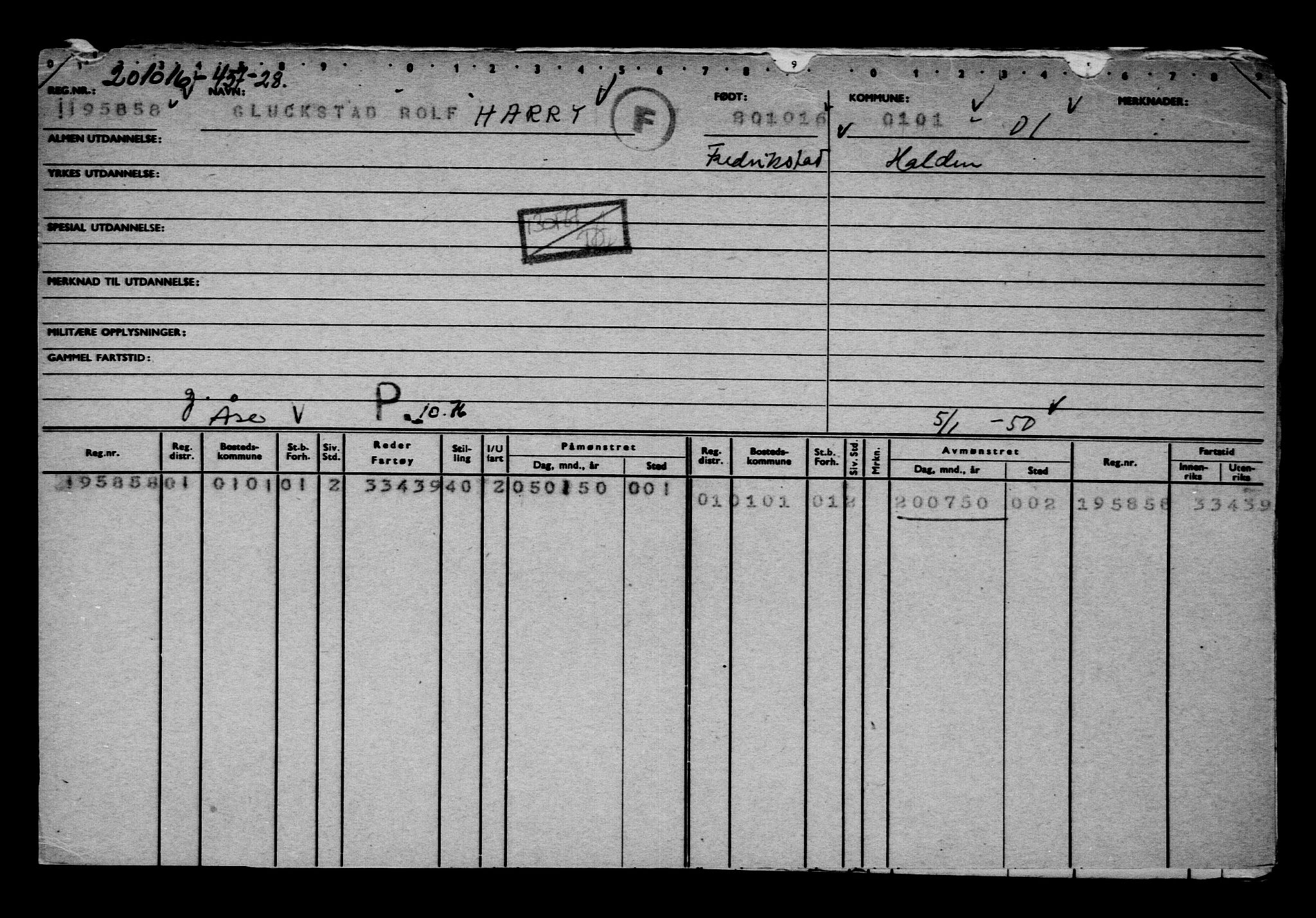 Direktoratet for sjømenn, AV/RA-S-3545/G/Gb/L0143: Hovedkort, 1916, p. 313