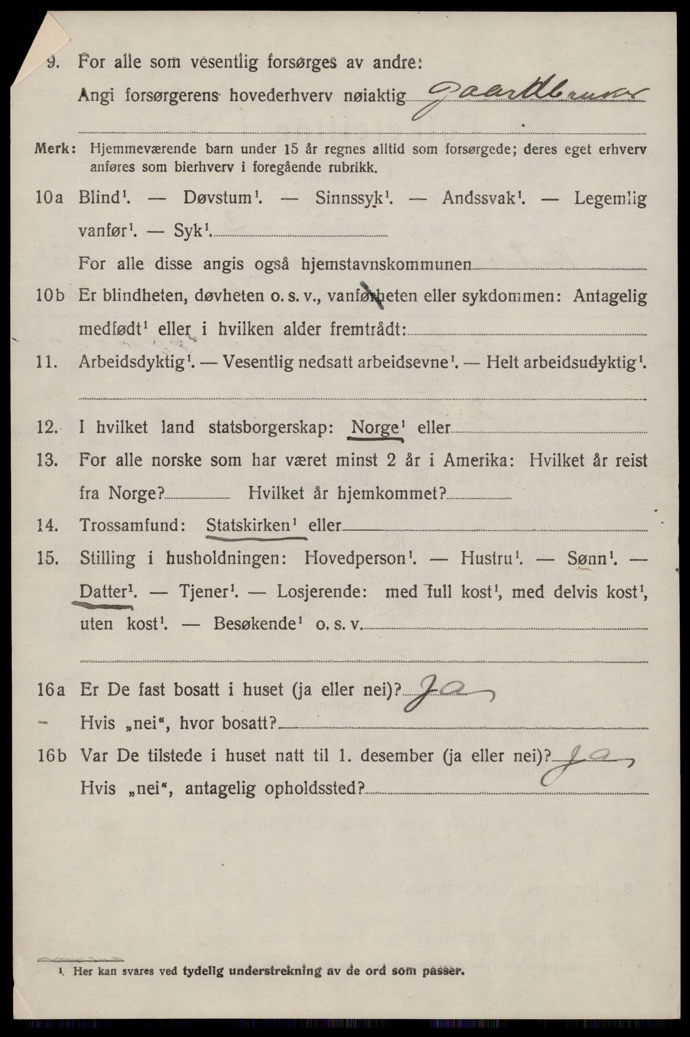 SAST, 1920 census for Hetland, 1920, p. 23148