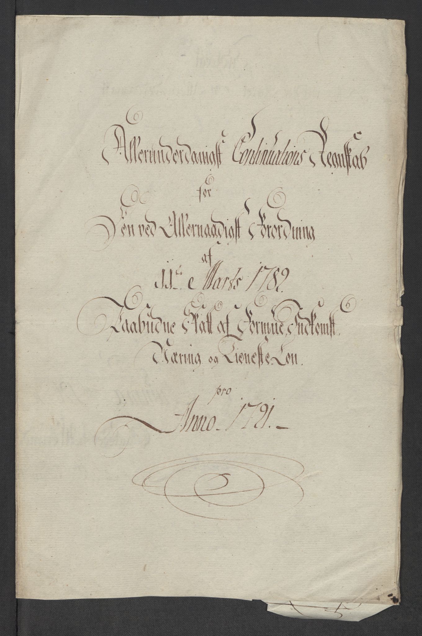 Rentekammeret inntil 1814, Reviderte regnskaper, Mindre regnskaper, AV/RA-EA-4068/Rf/Rfe/L0031: Nordmøre fogderi, Numedal og Sandsvær fogderi, 1789, p. 304