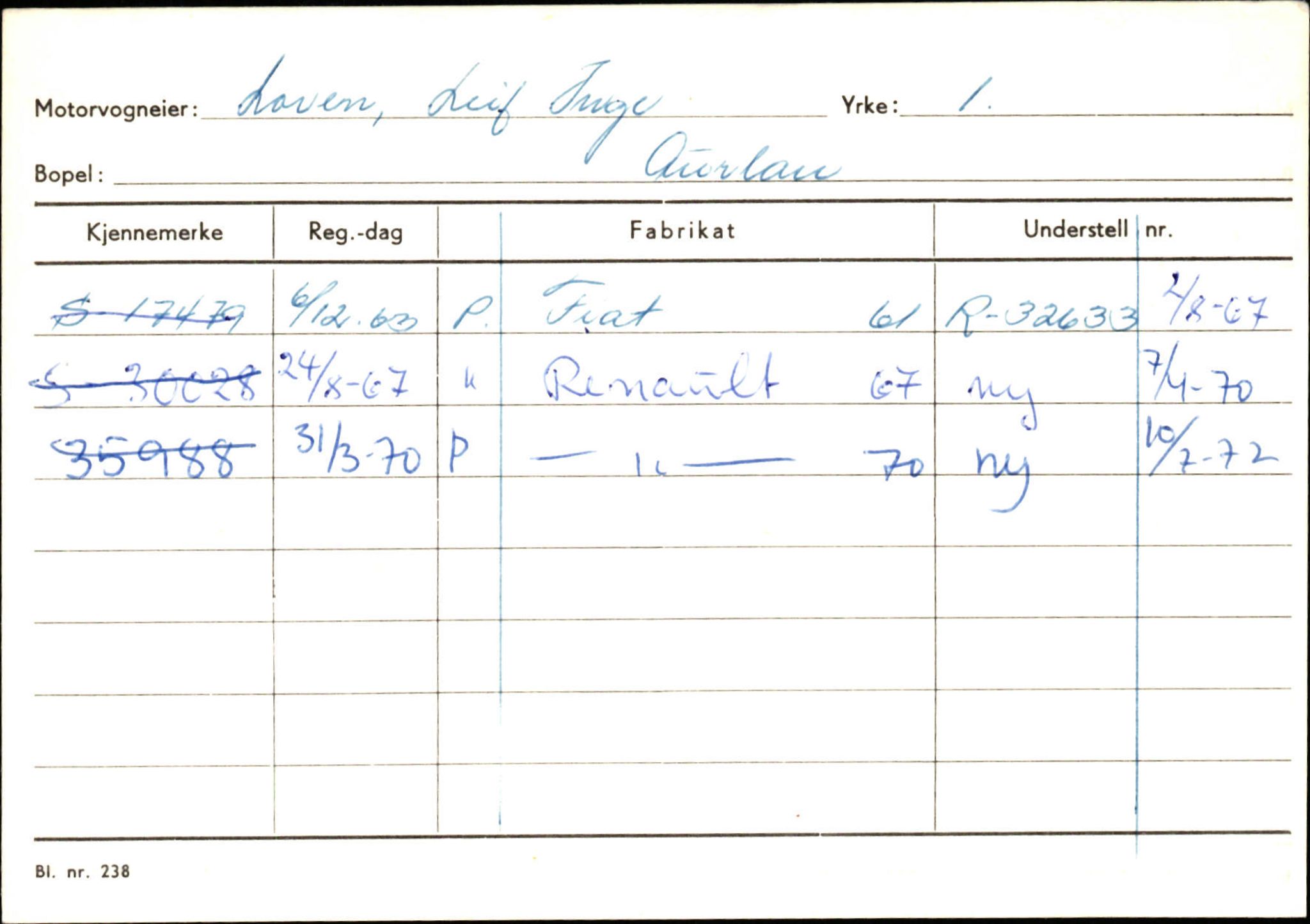 Statens vegvesen, Sogn og Fjordane vegkontor, AV/SAB-A-5301/4/F/L0125: Eigarregister Sogndal V-Å. Aurland A-Å. Fjaler A-N, 1945-1975, p. 844