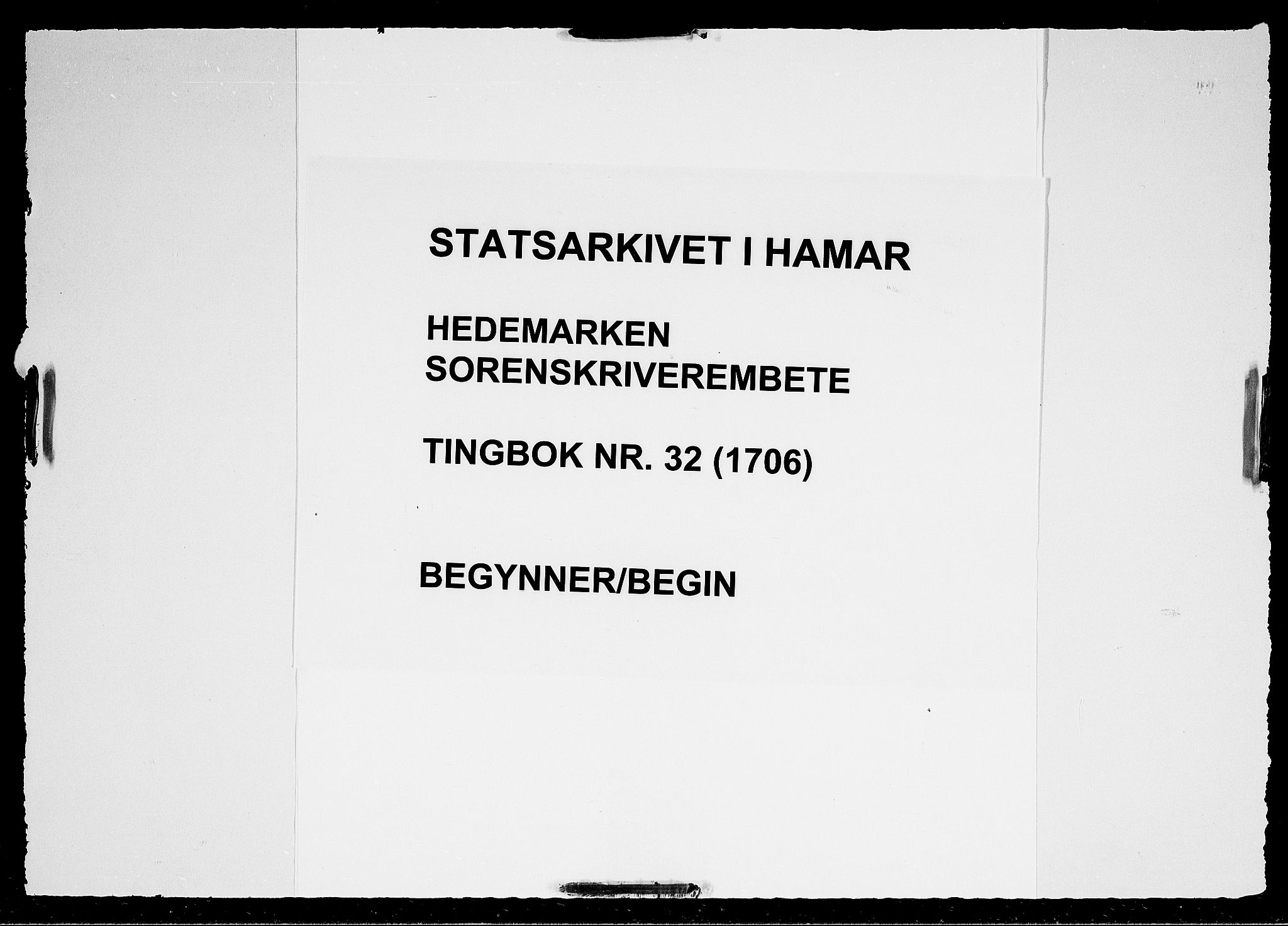 Hedemarken sorenskriveri, AV/SAH-TING-034/G/Gb/L0032: Tingbok, 1706