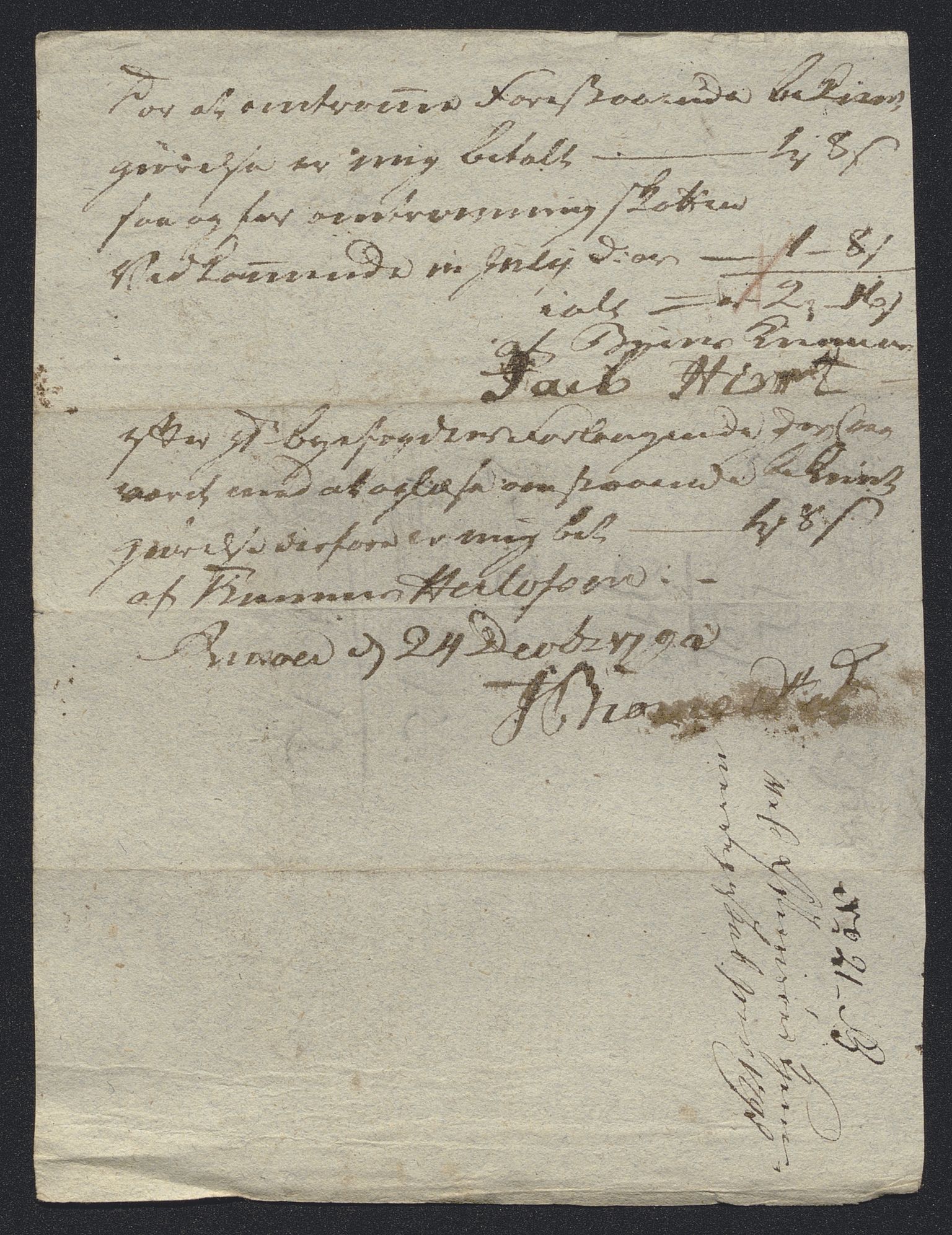 Danske Kanselli 1800-1814, AV/RA-EA-3024/K/Kk/Kka/Kkac/L0234: Kjøpstadregnskap Øster Risør, 1791-1795, p. 195