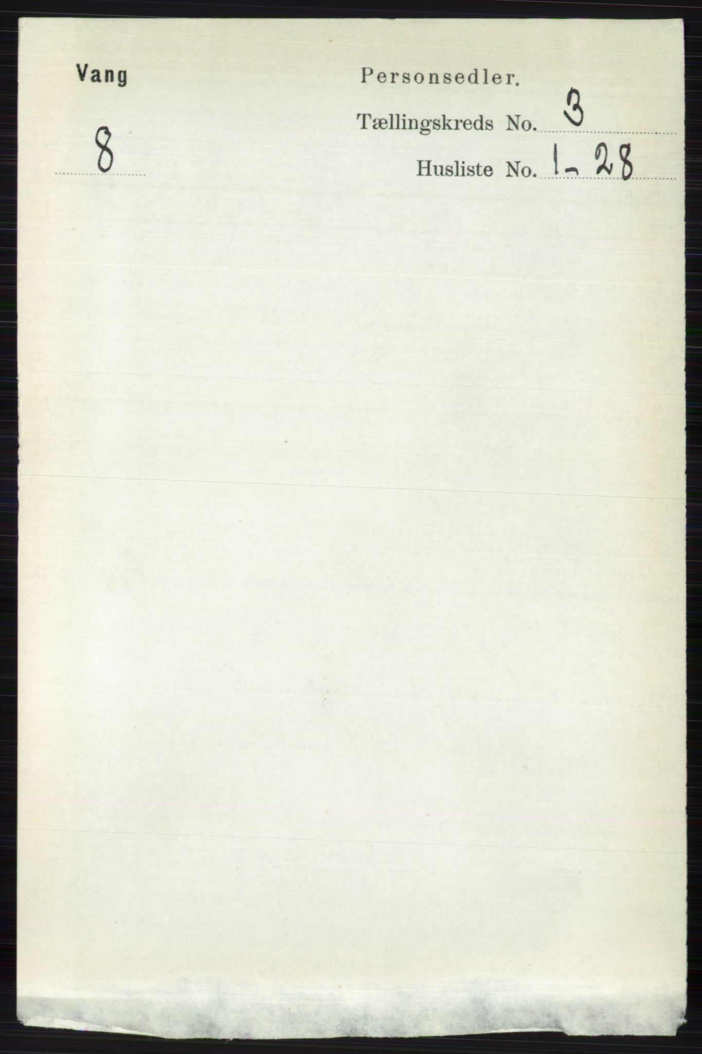 RA, 1891 census for 0545 Vang, 1891, p. 710