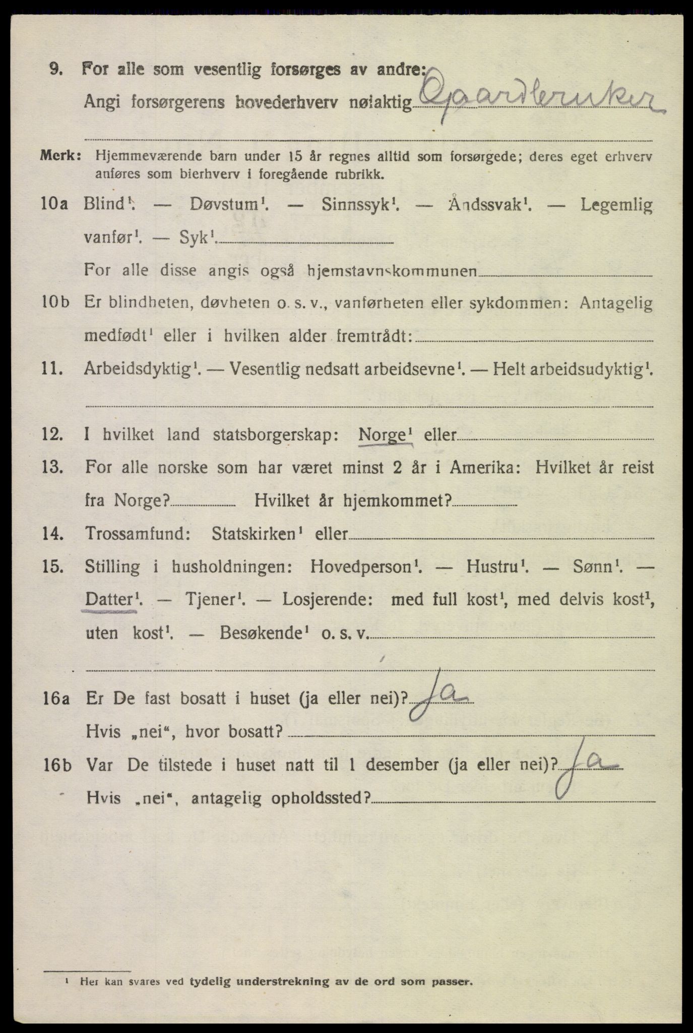 SAK, 1920 census for Feda, 1920, p. 894