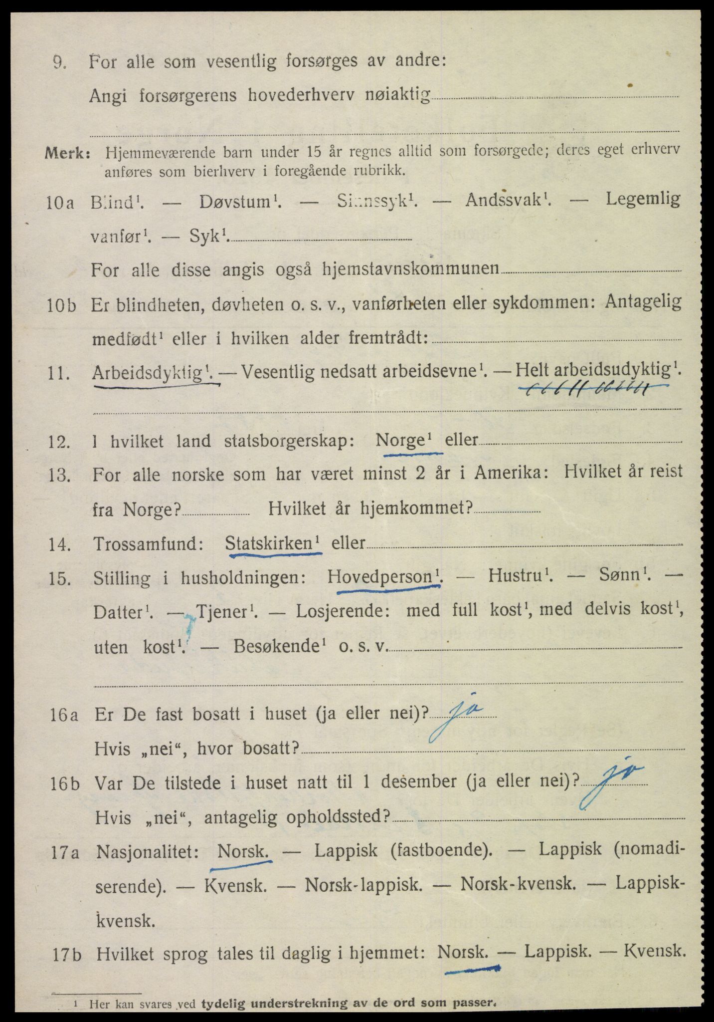SAT, 1920 census for Åsen, 1920, p. 4271