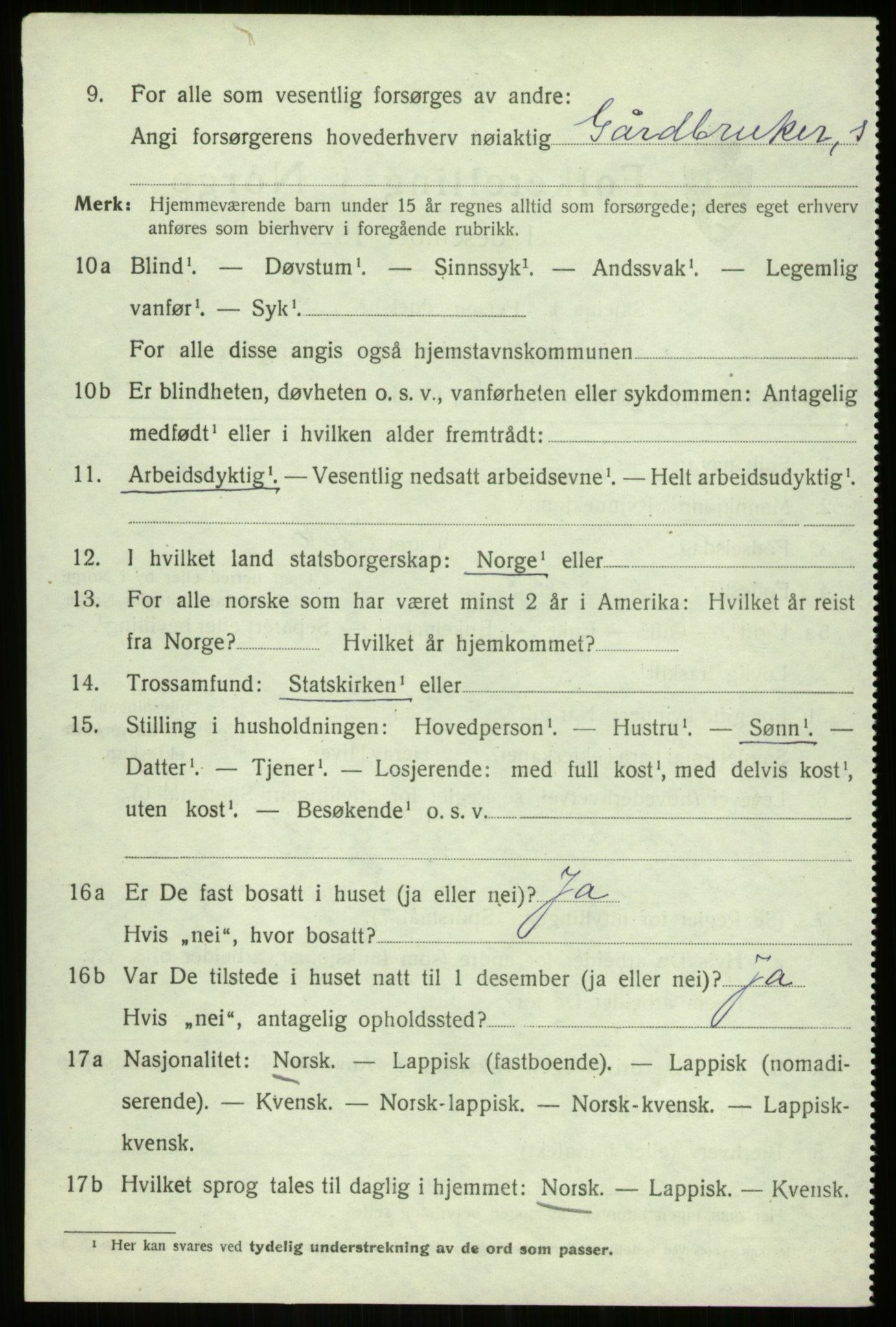 SATØ, 1920 census for Trondenes, 1920, p. 7642