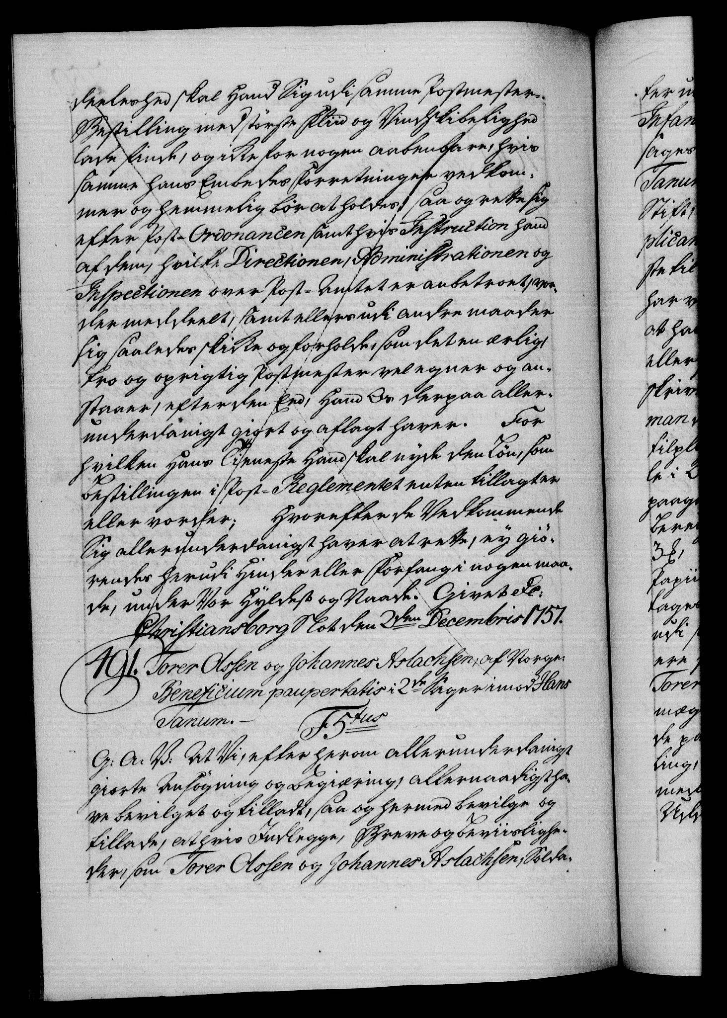 Danske Kanselli 1572-1799, AV/RA-EA-3023/F/Fc/Fca/Fcaa/L0040: Norske registre, 1757-1759, p. 250b