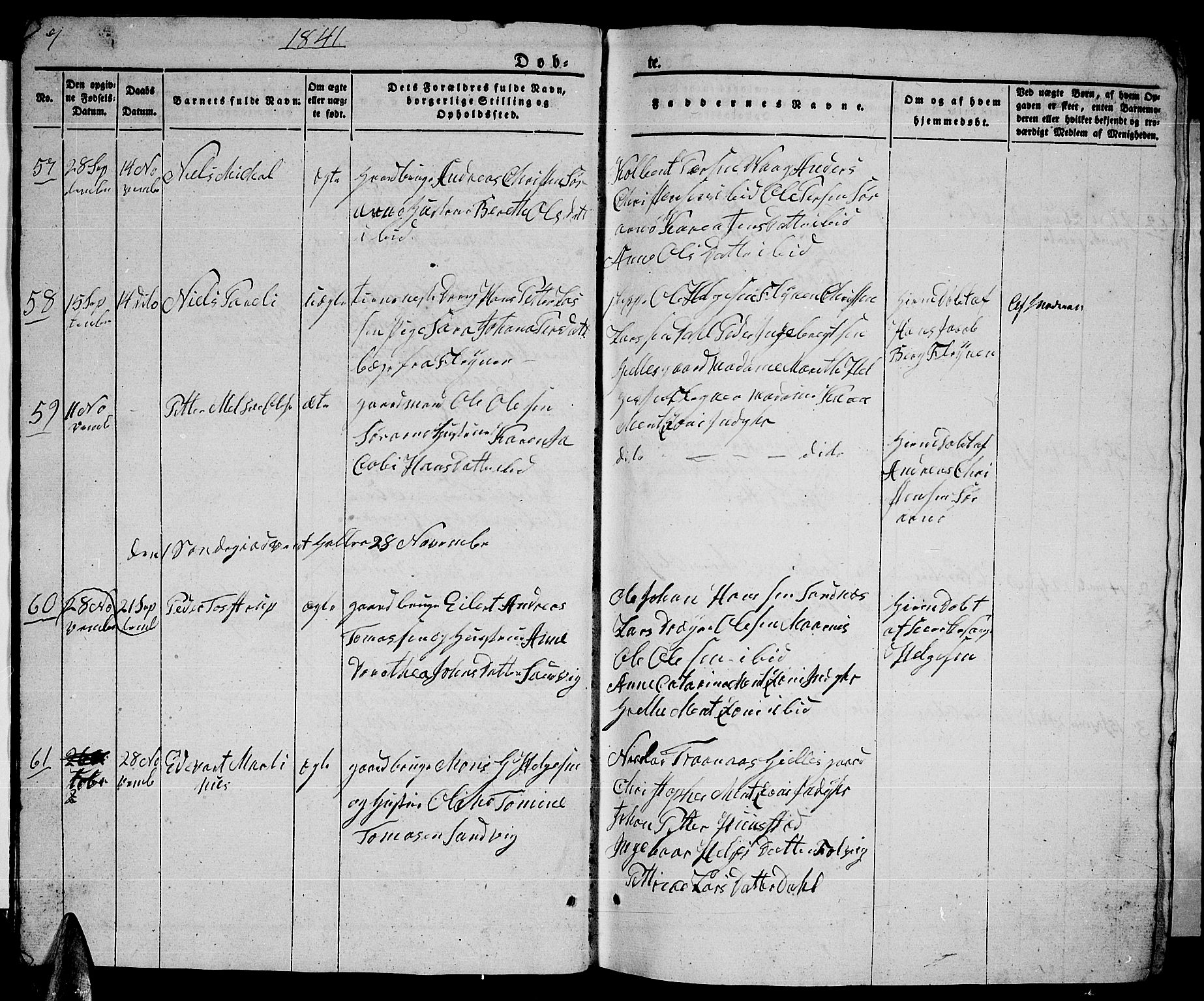 Ministerialprotokoller, klokkerbøker og fødselsregistre - Nordland, SAT/A-1459/805/L0106: Parish register (copy) no. 805C02, 1841-1861, p. 7