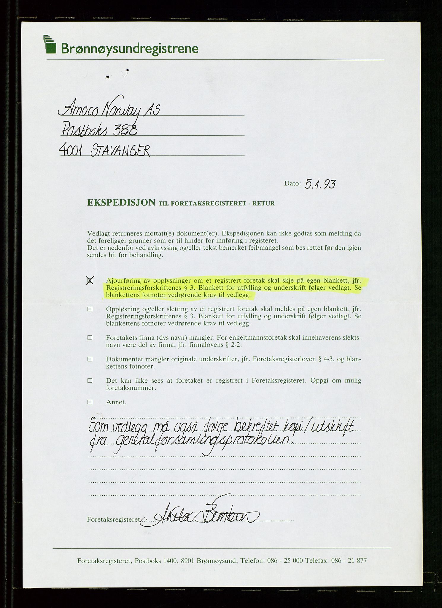 Pa 1740 - Amoco Norway Oil Company, AV/SAST-A-102405/22/A/Aa/L0001: Styreprotokoller og sakspapirer, 1965-1999, p. 160