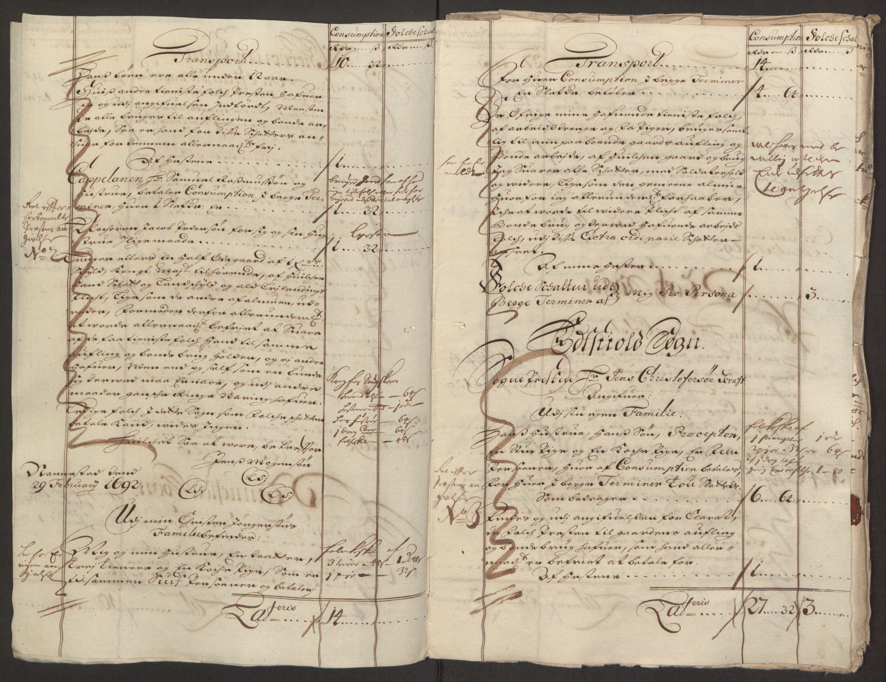 Rentekammeret inntil 1814, Reviderte regnskaper, Fogderegnskap, AV/RA-EA-4092/R12/L0704: Fogderegnskap Øvre Romerike, 1692, p. 236