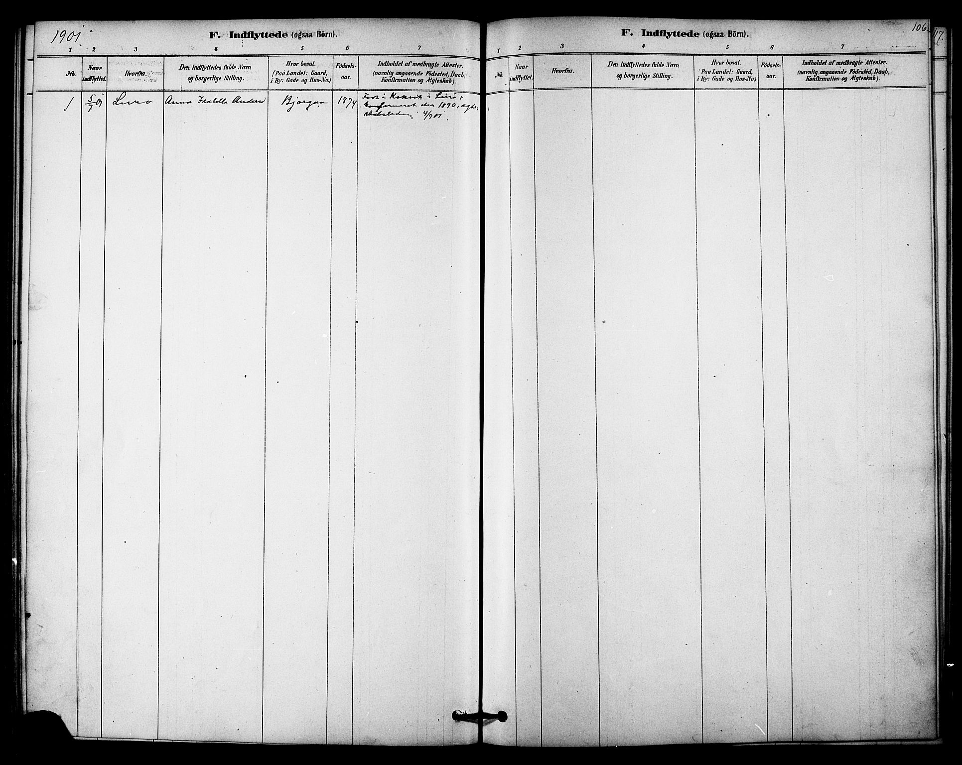 Ministerialprotokoller, klokkerbøker og fødselsregistre - Nordland, SAT/A-1459/841/L0609: Parish register (official) no. 841A13, 1878-1902, p. 106