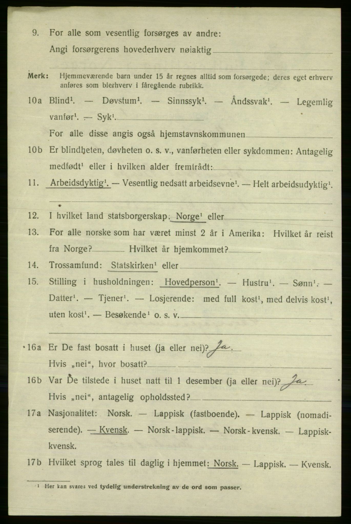 SATØ, 1920 census for Vadsø, 1920, p. 3708