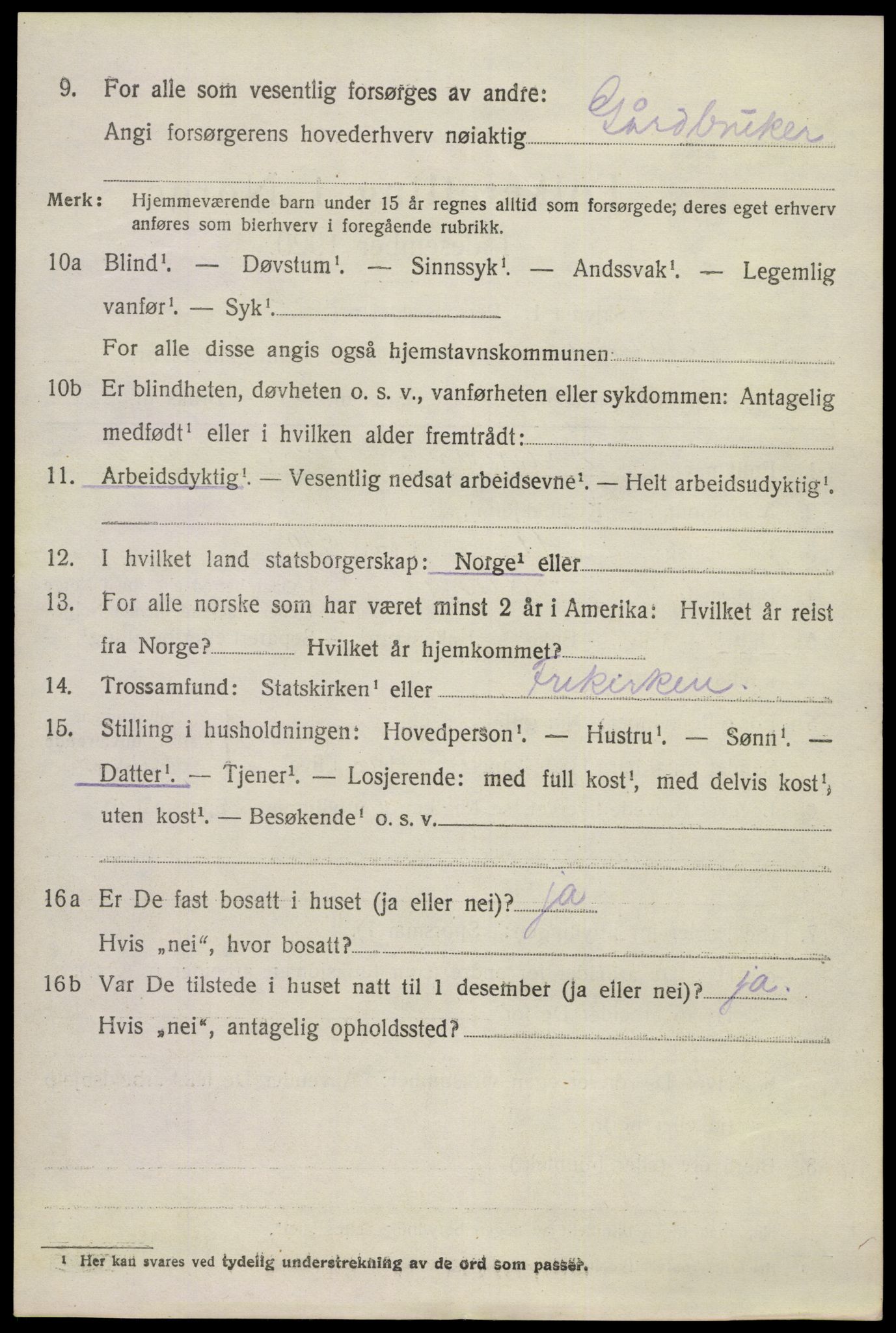 SAKO, 1920 census for Eidanger, 1920, p. 5015