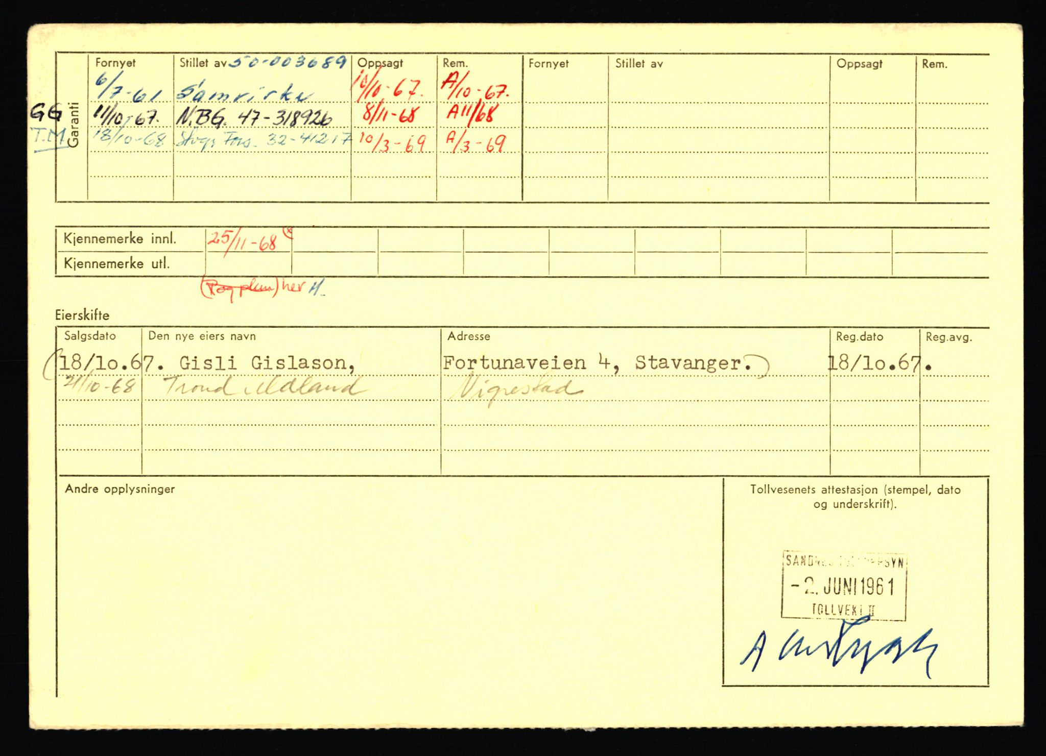 Stavanger trafikkstasjon, AV/SAST-A-101942/0/F/L0054: L-54200 - L-55699, 1930-1971, p. 192