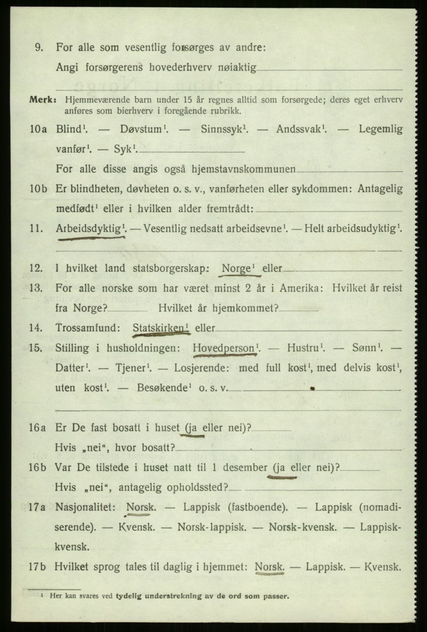 SATØ, 1920 census for Bjarkøy, 1920, p. 2034