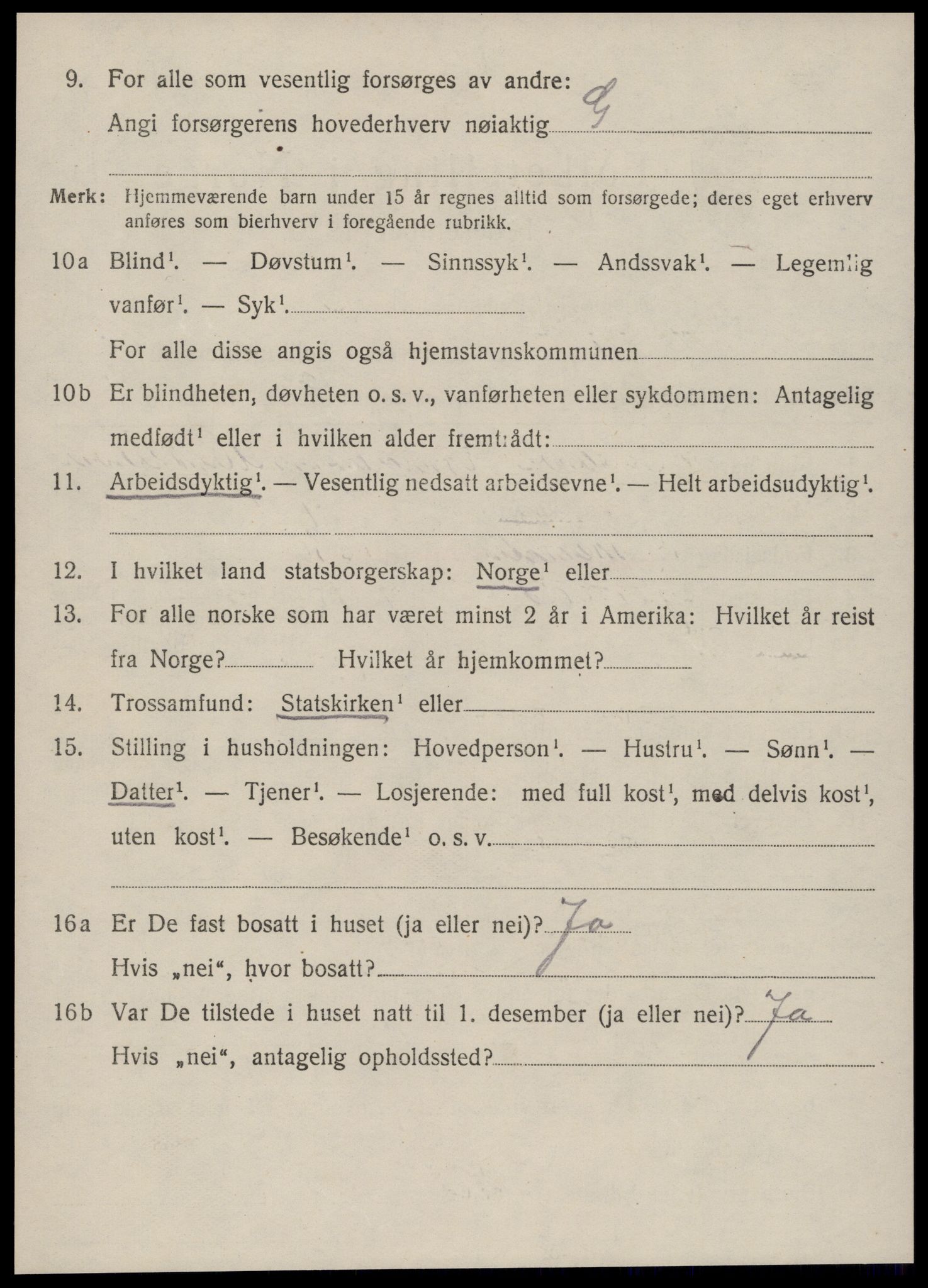 SAT, 1920 census for Norddal, 1920, p. 1976