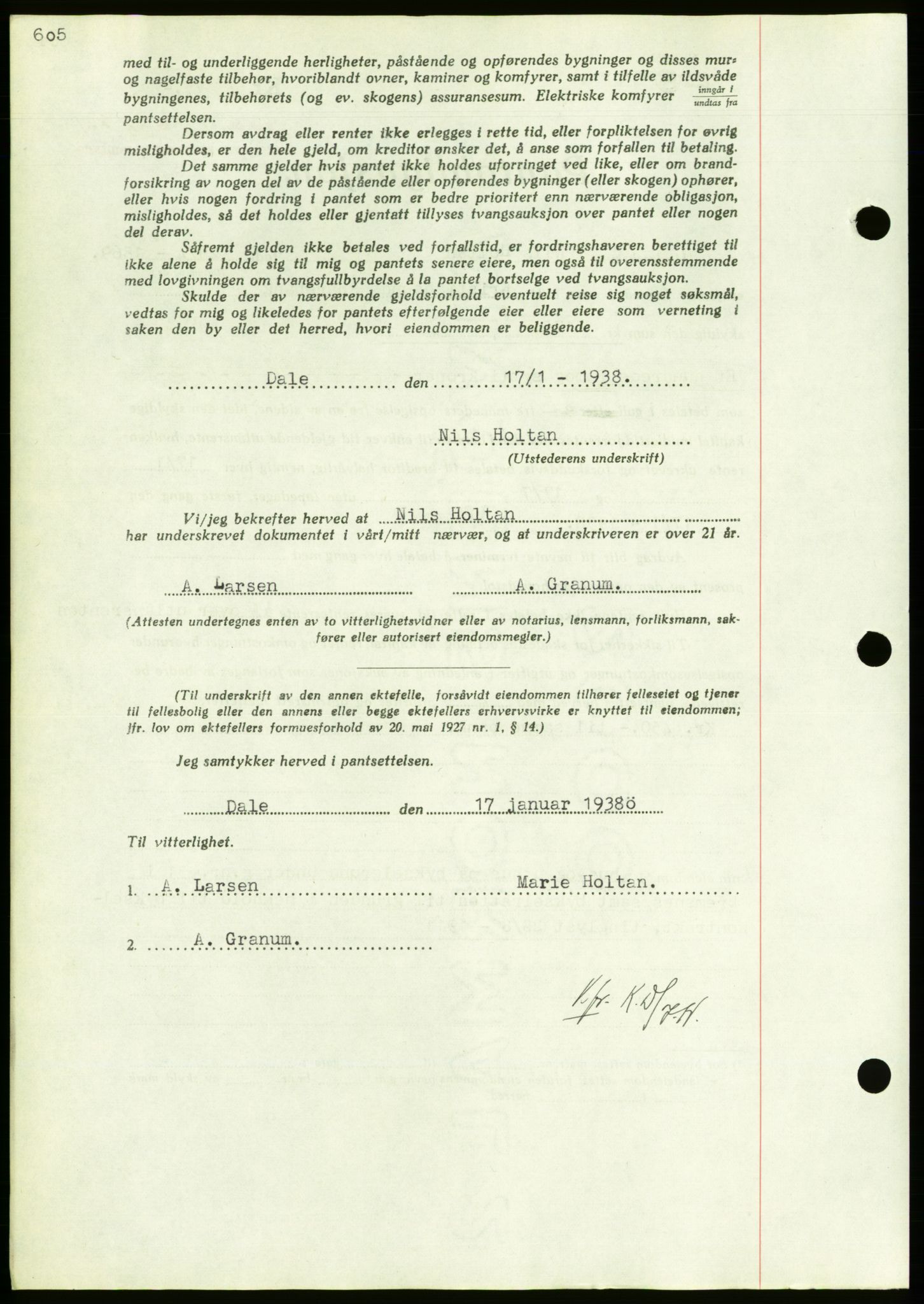 Nordmøre sorenskriveri, AV/SAT-A-4132/1/2/2Ca/L0092: Mortgage book no. B82, 1937-1938, Diary no: : 176/1938