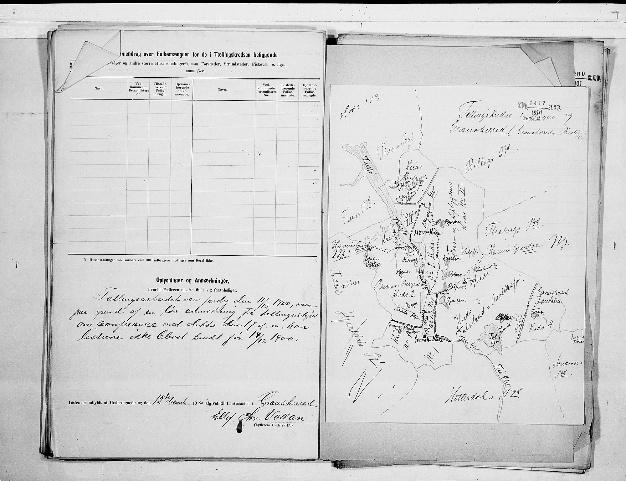 SAKO, 1900 census for Gransherad, 1900, p. 12