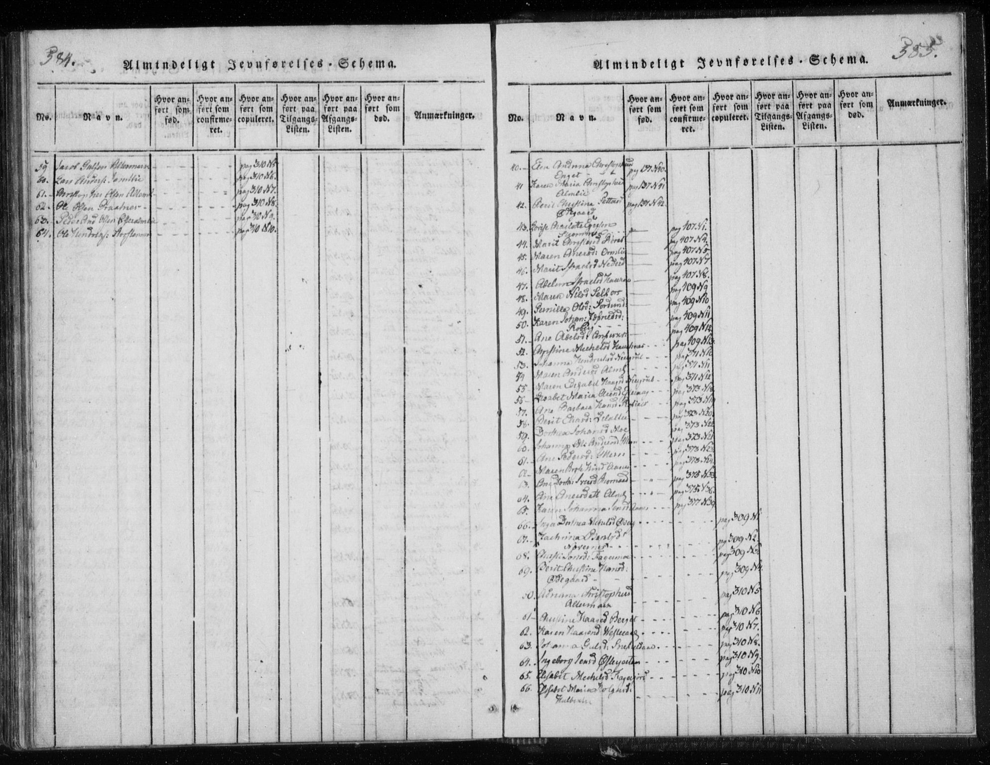 Ministerialprotokoller, klokkerbøker og fødselsregistre - Nordland, AV/SAT-A-1459/825/L0353: Parish register (official) no. 825A07, 1820-1826, p. 584-585