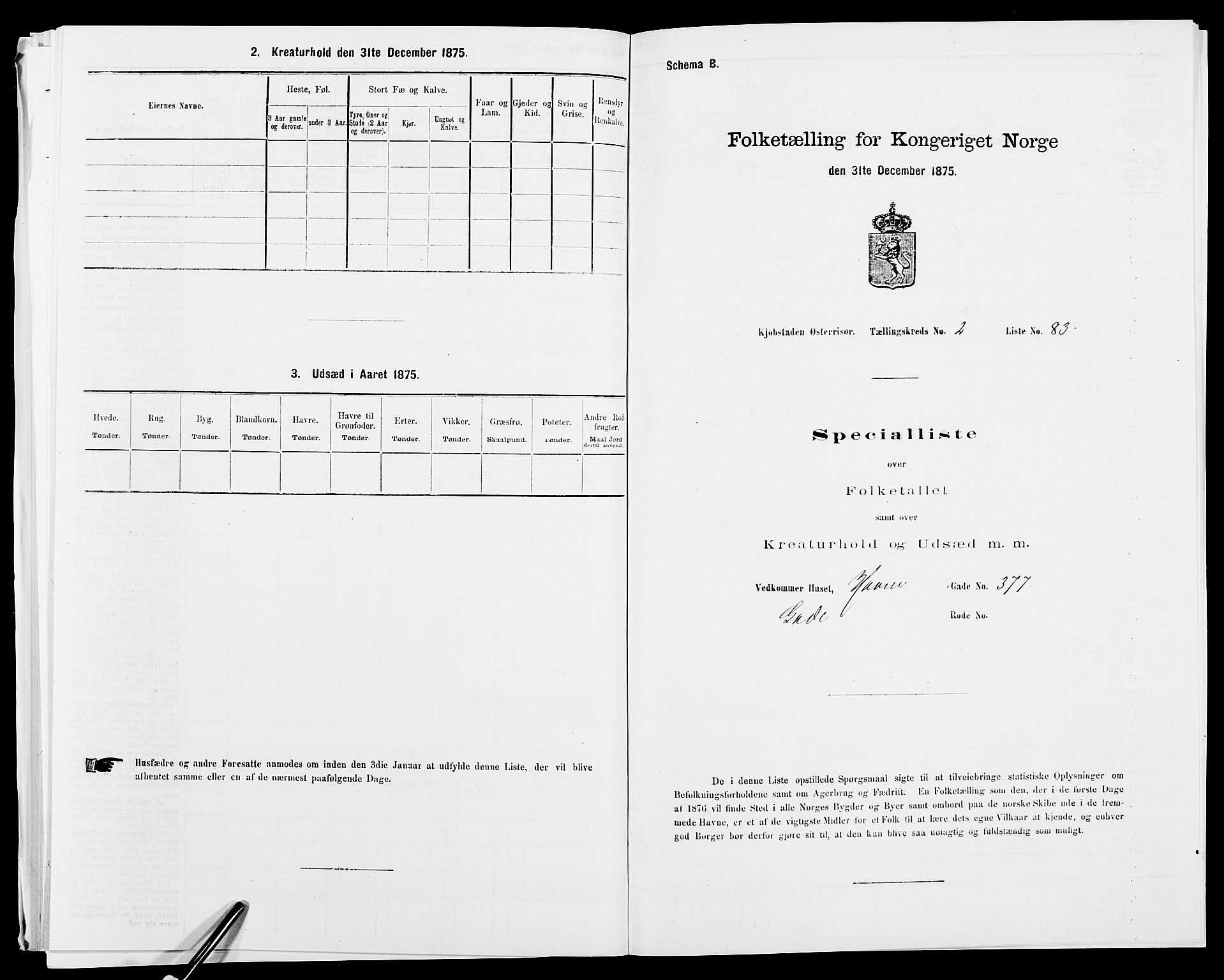 SAK, 1875 census for 0901B Risør/Risør, 1875, p. 305