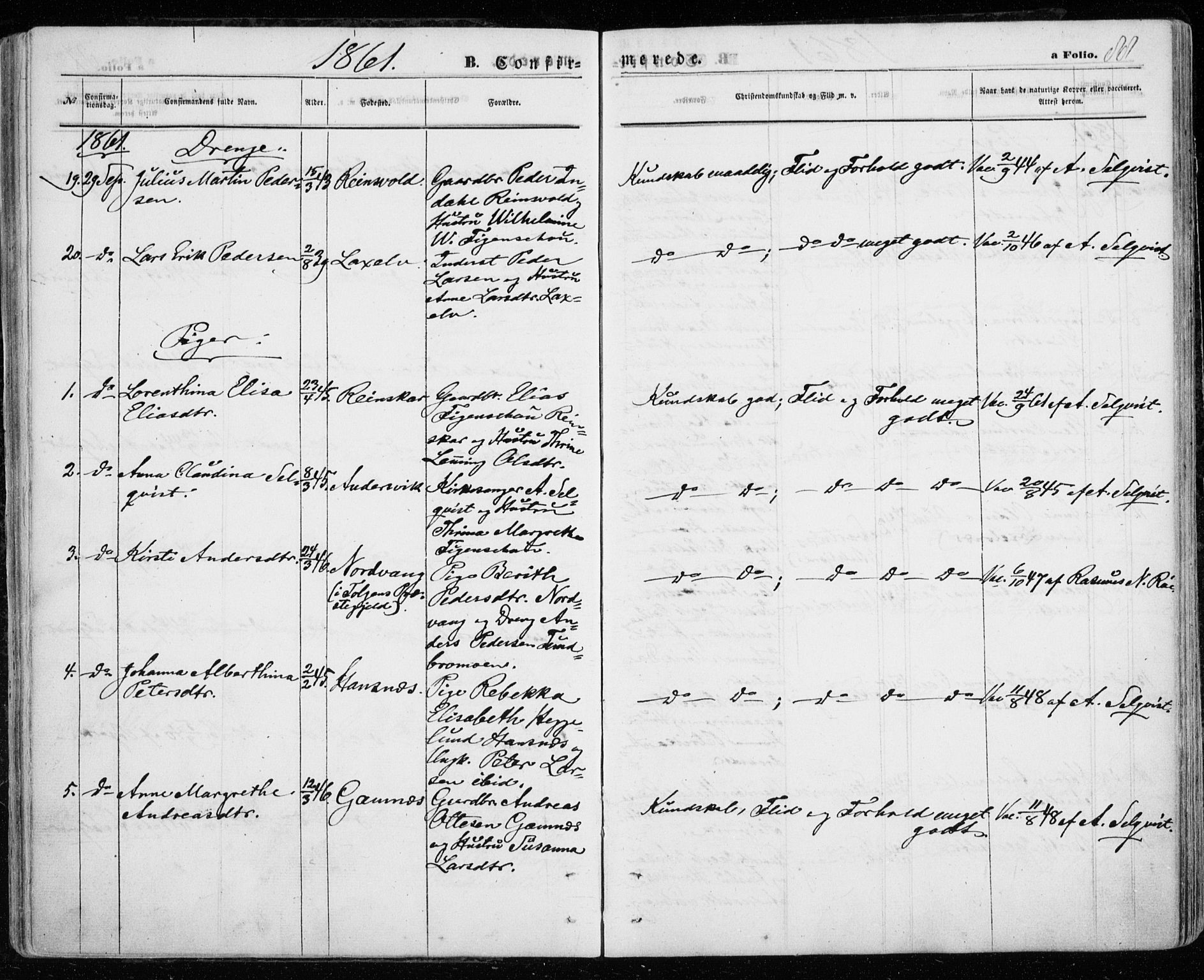 Karlsøy sokneprestembete, SATØ/S-1299/H/Ha/Haa/L0004kirke: Parish register (official) no. 4, 1861-1871, p. 88