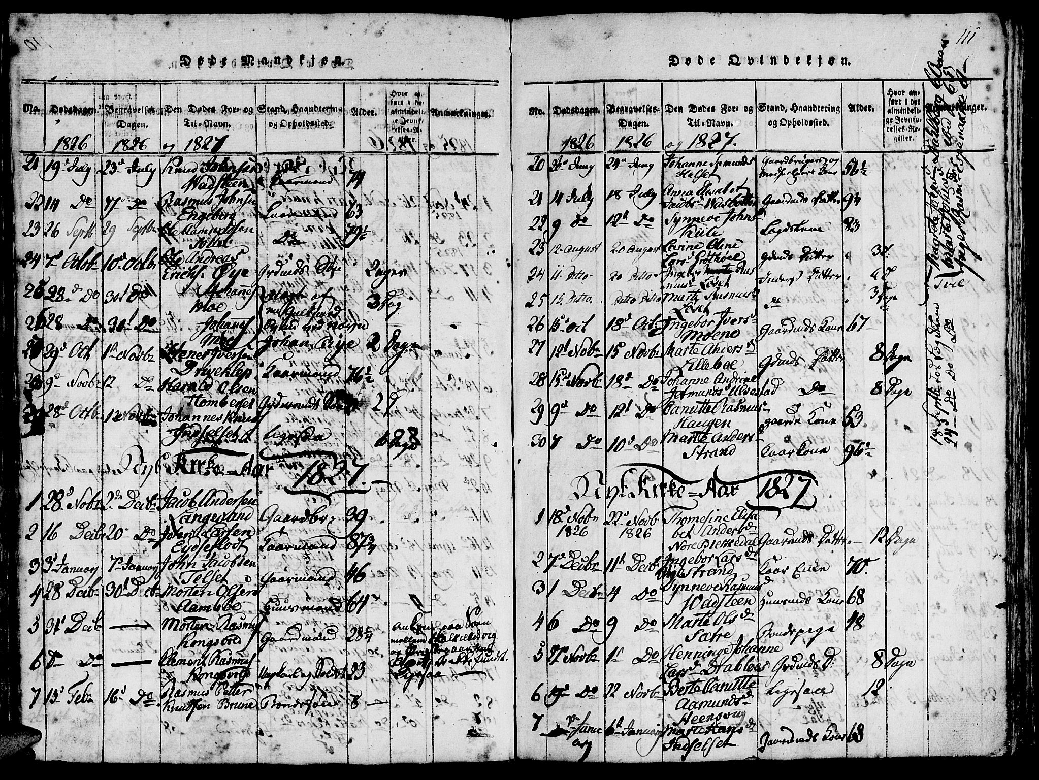 Ministerialprotokoller, klokkerbøker og fødselsregistre - Møre og Romsdal, AV/SAT-A-1454/511/L0138: Parish register (official) no. 511A05, 1817-1832, p. 111