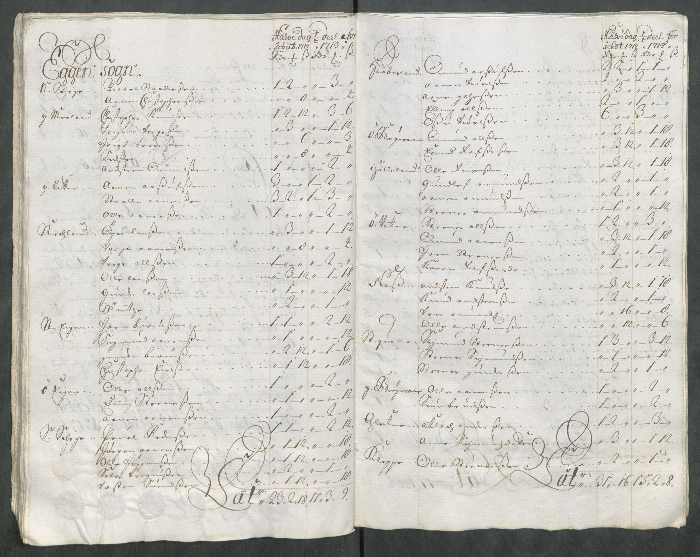 Rentekammeret inntil 1814, Reviderte regnskaper, Fogderegnskap, AV/RA-EA-4092/R43/L2556: Fogderegnskap Lista og Mandal, 1713, p. 227