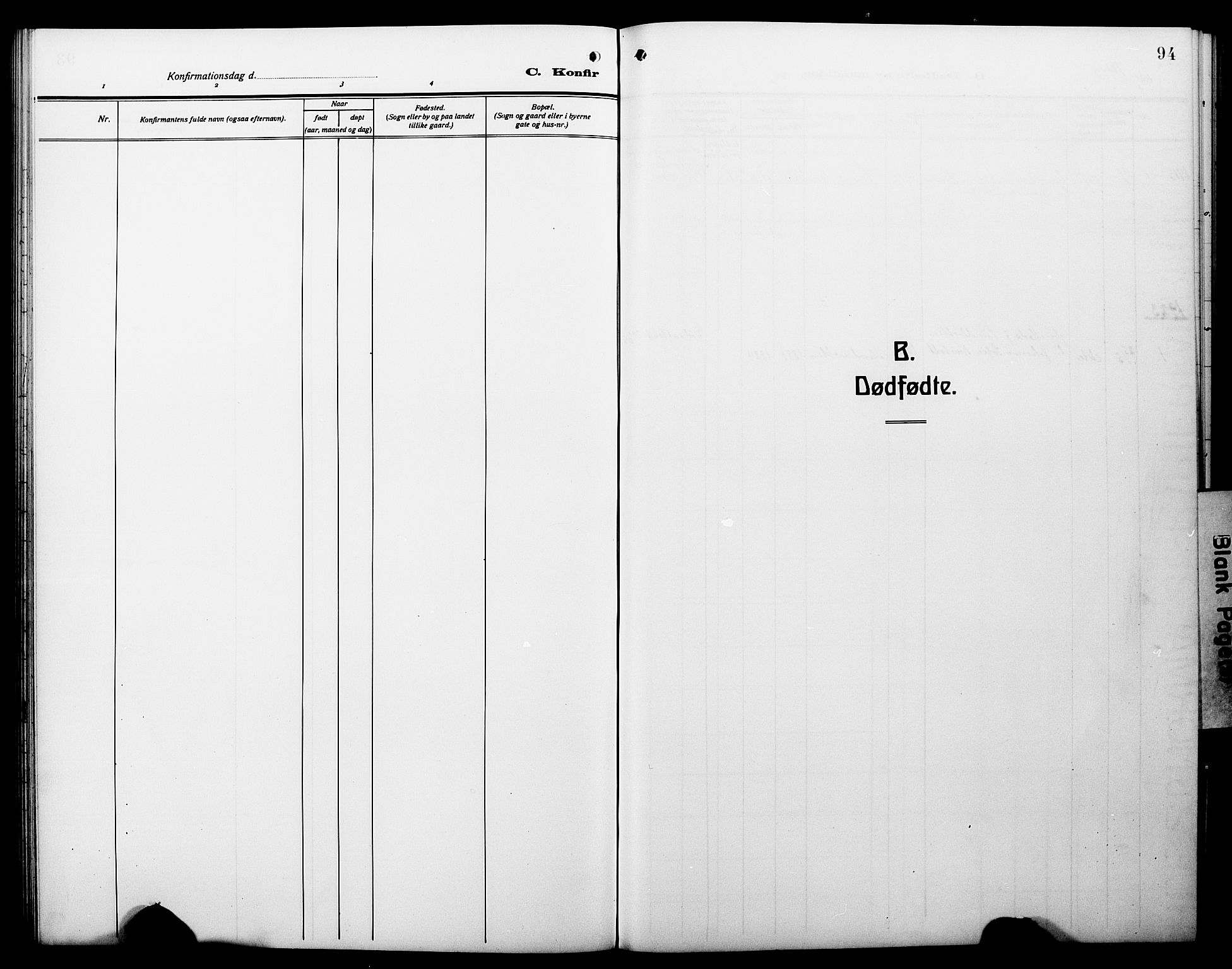 Hyllestad sokneprestembete, SAB/A-80401: Parish register (copy) no. C 4, 1914-1927, p. 94