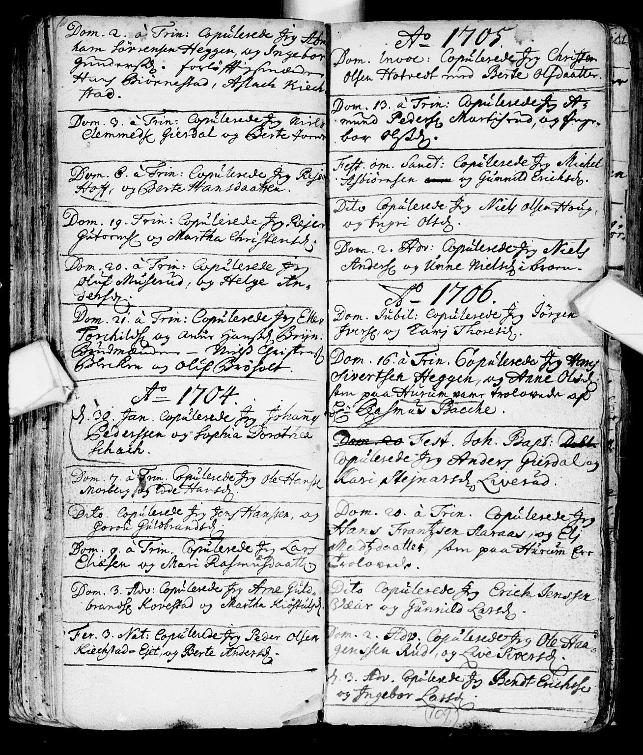 Røyken kirkebøker, AV/SAKO-A-241/F/Fa/L0001: Ministerialbok nr. 1, 1701-1730, s. 109